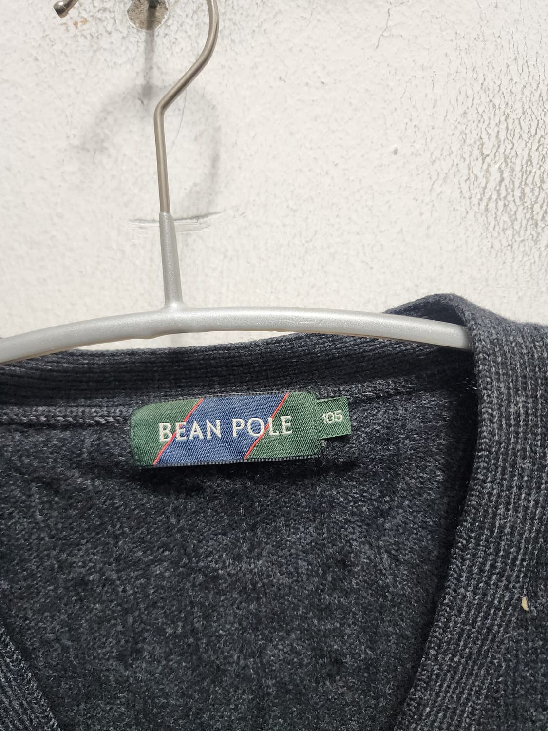 빈폴 엘보패치 꽈배기 울 가디건 상품이미지5