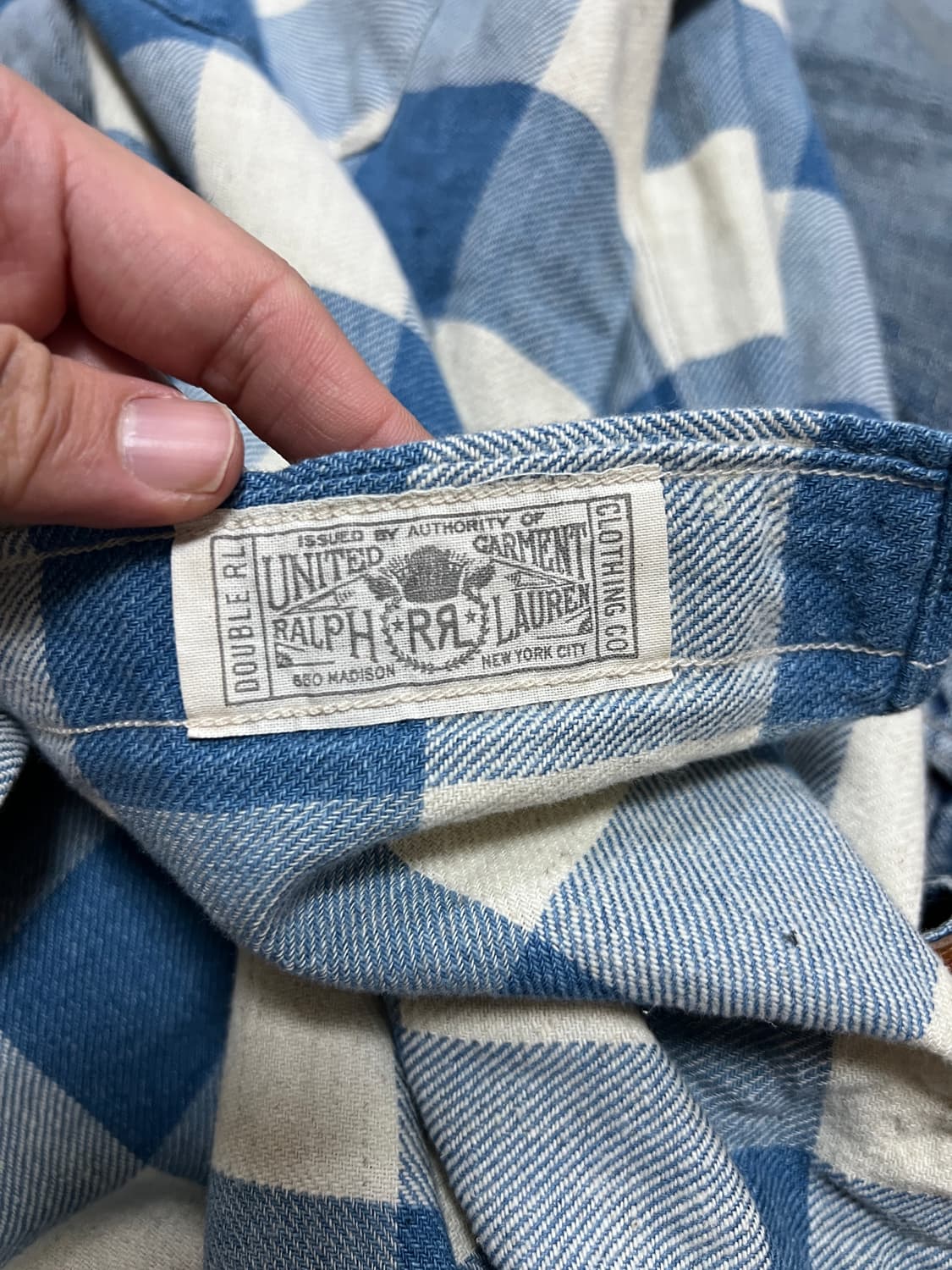 택포30) RRL 더블알엘 플래드 웨스턴 셔츠 M 상품이미지5