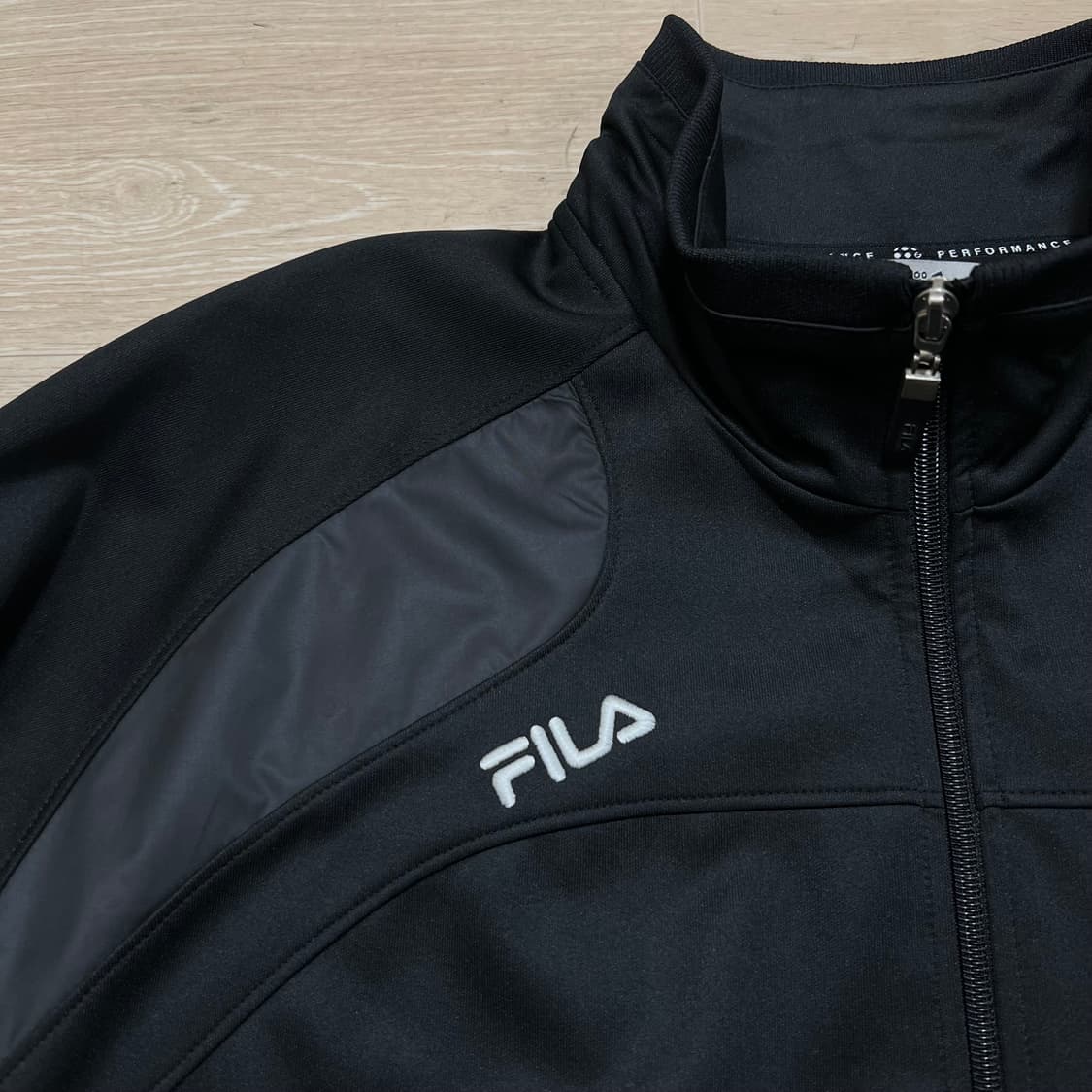 휠라 칼쵸 와펜 이탈리아 축구 져지 트랙탑 집업자켓 [블랙] L/100 상품이미지4