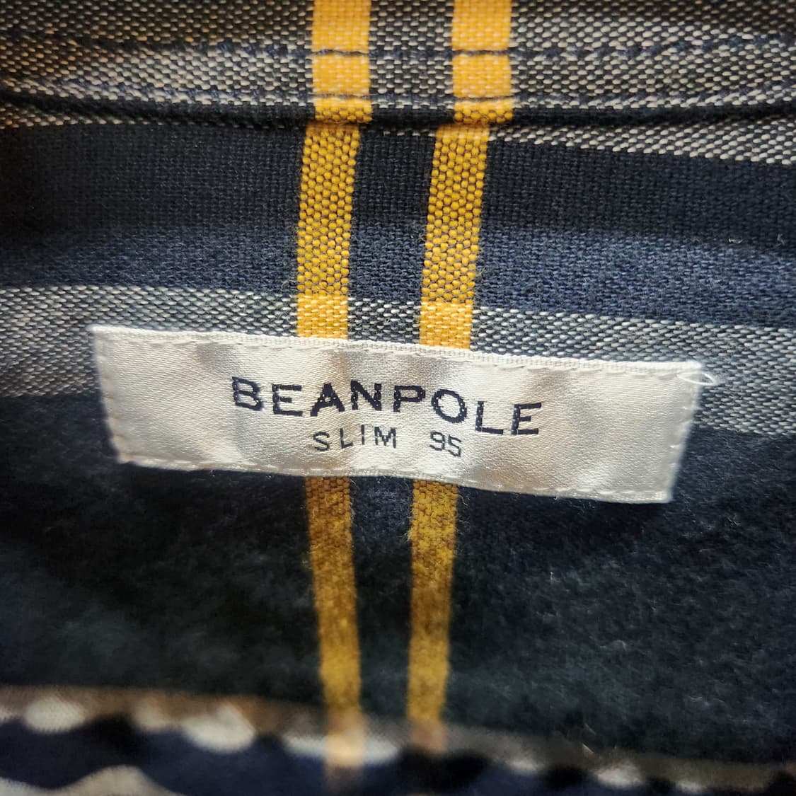 빈폴 멀티컬러 체크 로고 셔츠 95(M) 남여공용 상품이미지5