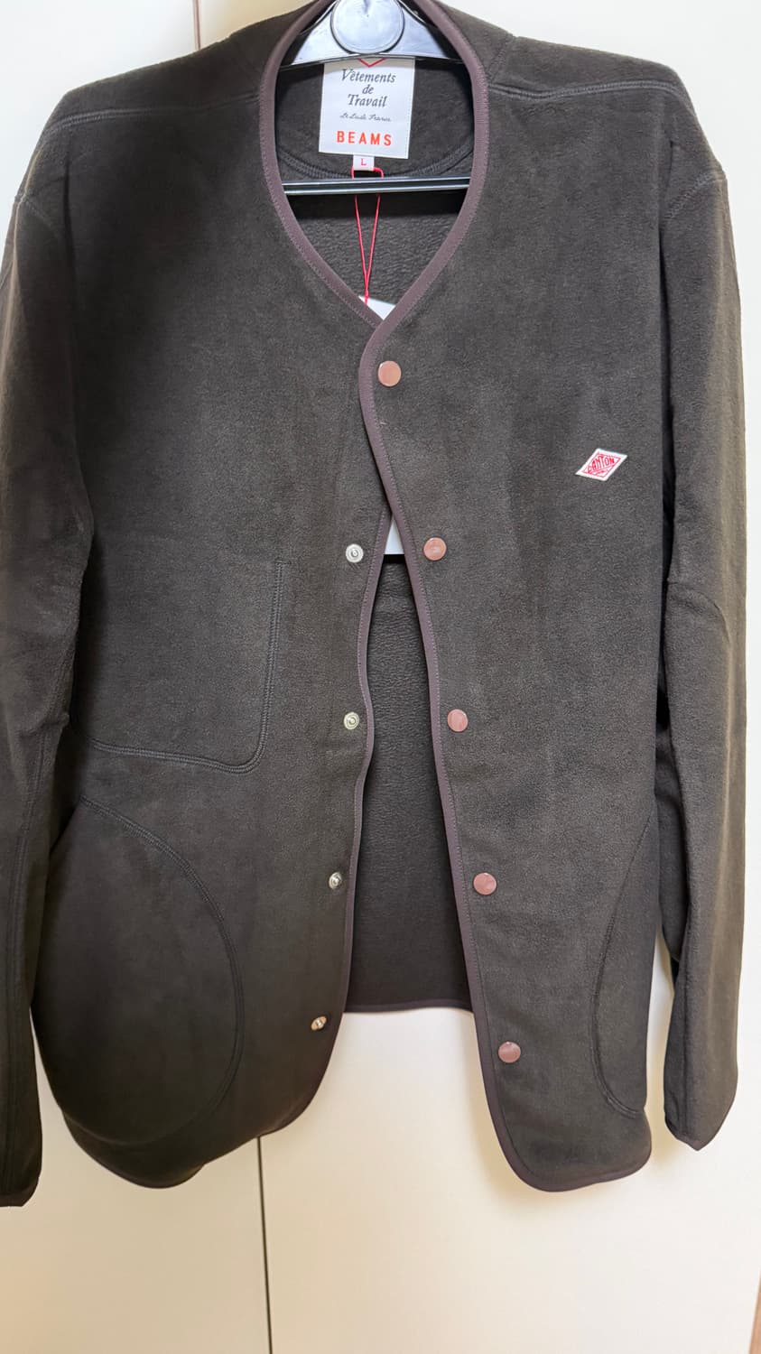 단톤x빔즈 별주 플리스 자켓 브라운 L 사이즈 상품이미지1