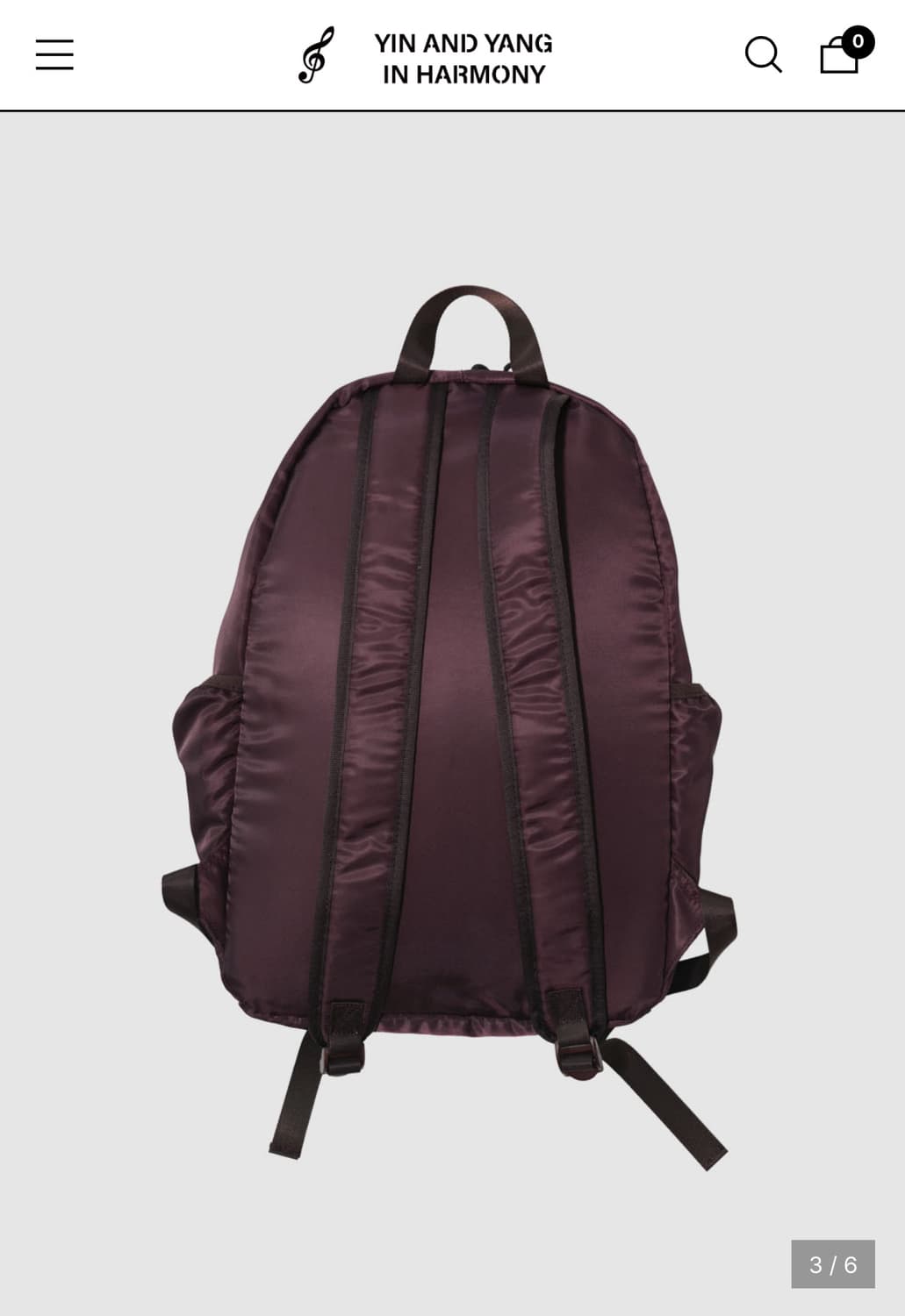 인앤양인하모니 BOW BACKPACK 버건디 백팩 가방 상품이미지5