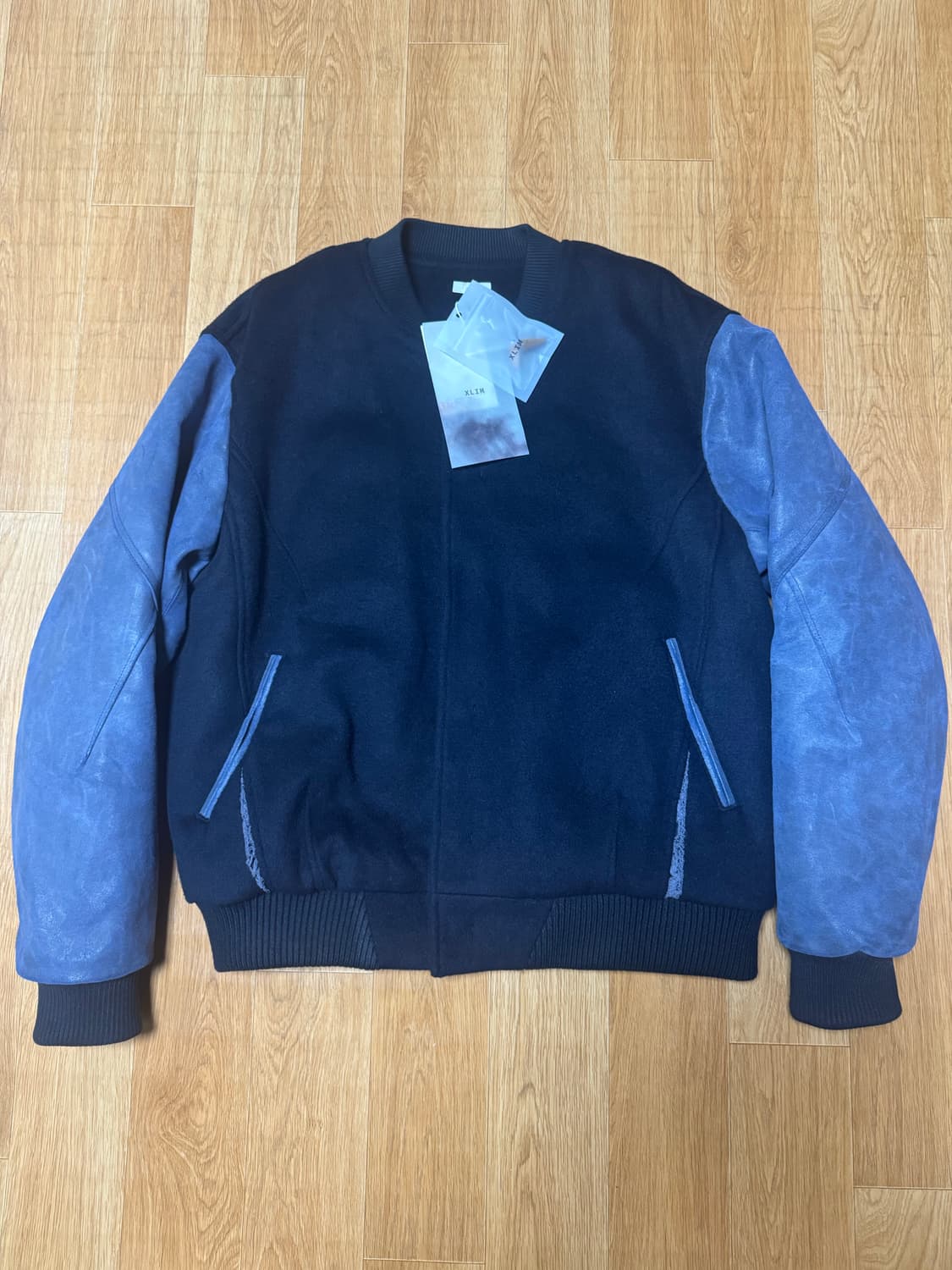 XLIM EP.8 02 JACKET 엑슬림 바시티 자켓 네이비 상품이미지1