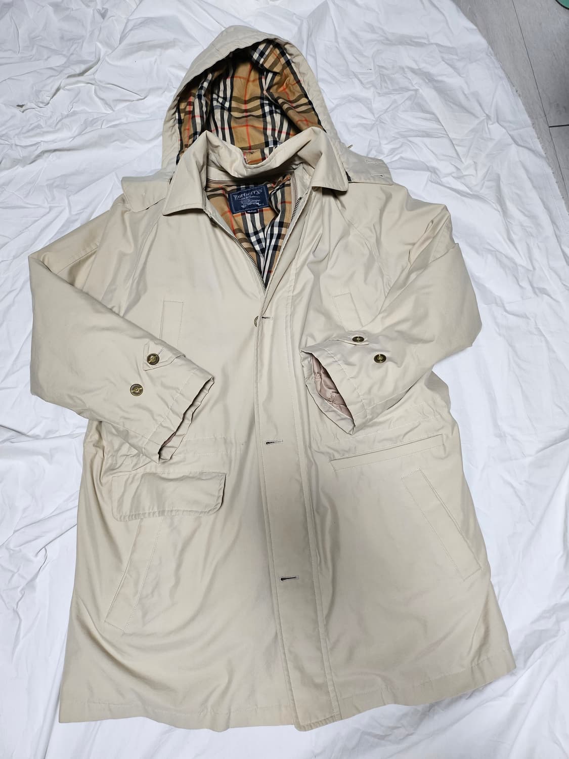 버버리 재팬 후디 트렌치코트 M 내피O  상품이미지1