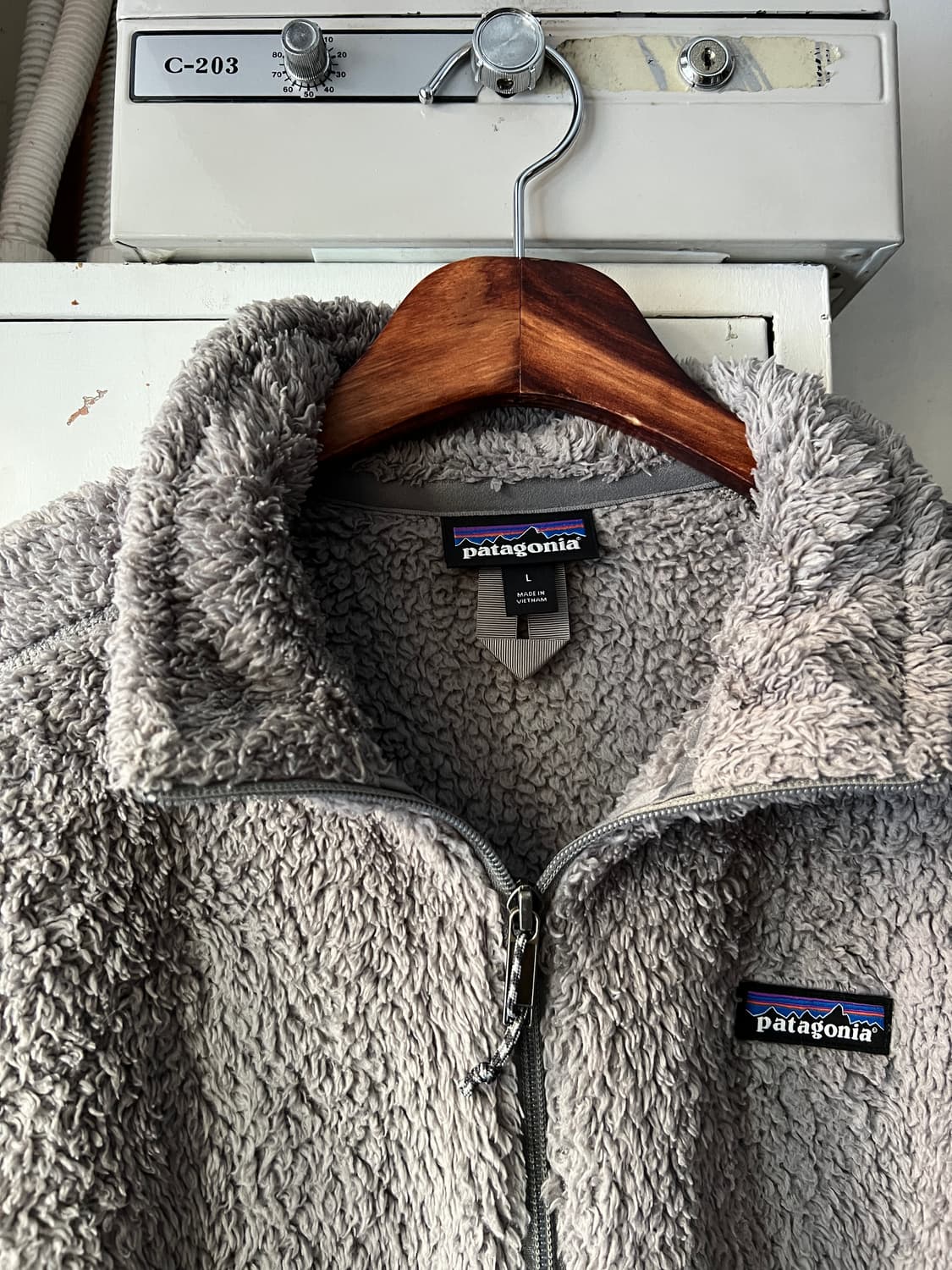 [L]파타고니아 하프집업 그레이 쉐르파 플리스 자켓 상품이미지2