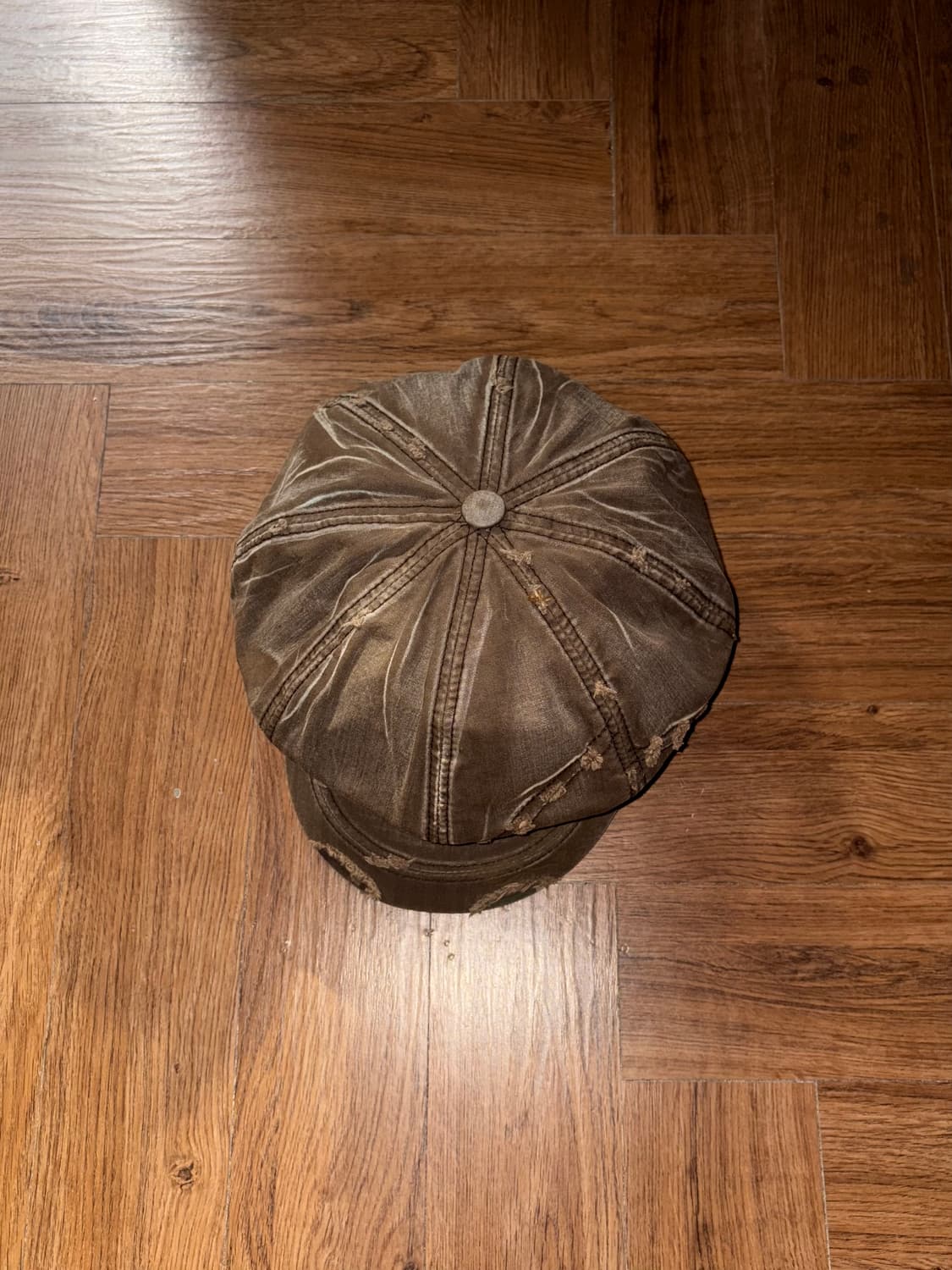 빈티지 워시드 아일렛 뉴스보이캡 상품이미지4