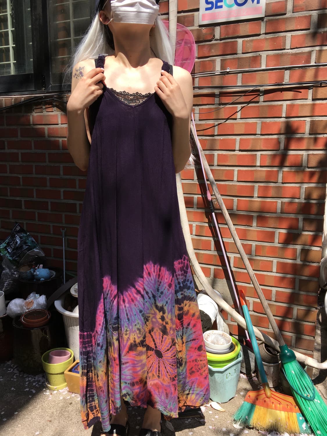 히피 미드나잇 퍼플 타이다이 슬릿 ops 상품이미지1