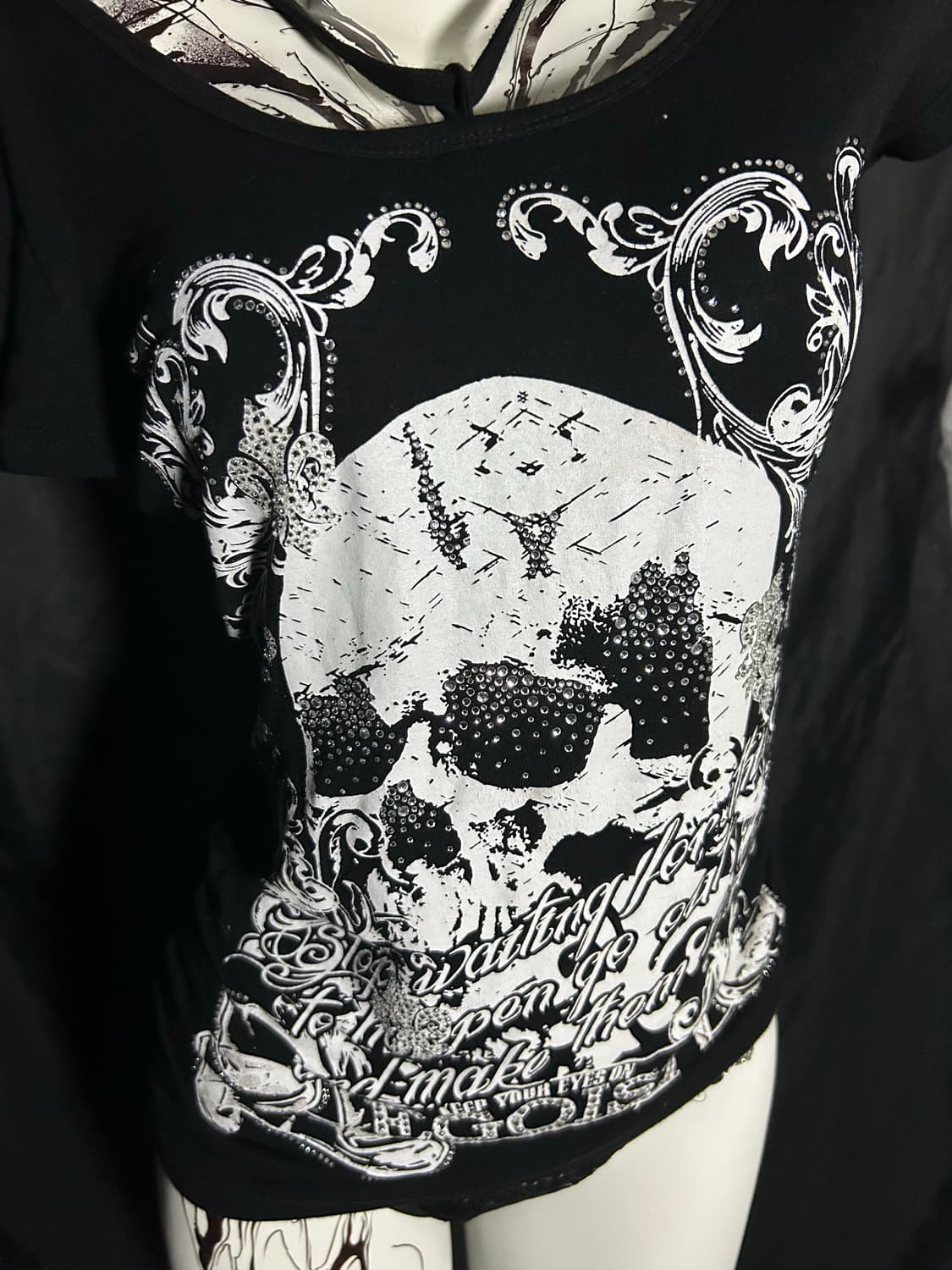 EGOIST cubic skull slim top 상품이미지2