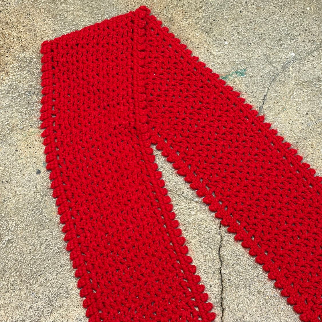 미국 빈티지 니트 핸드메이드 손뜨게 머플러 목도리 상품이미지2