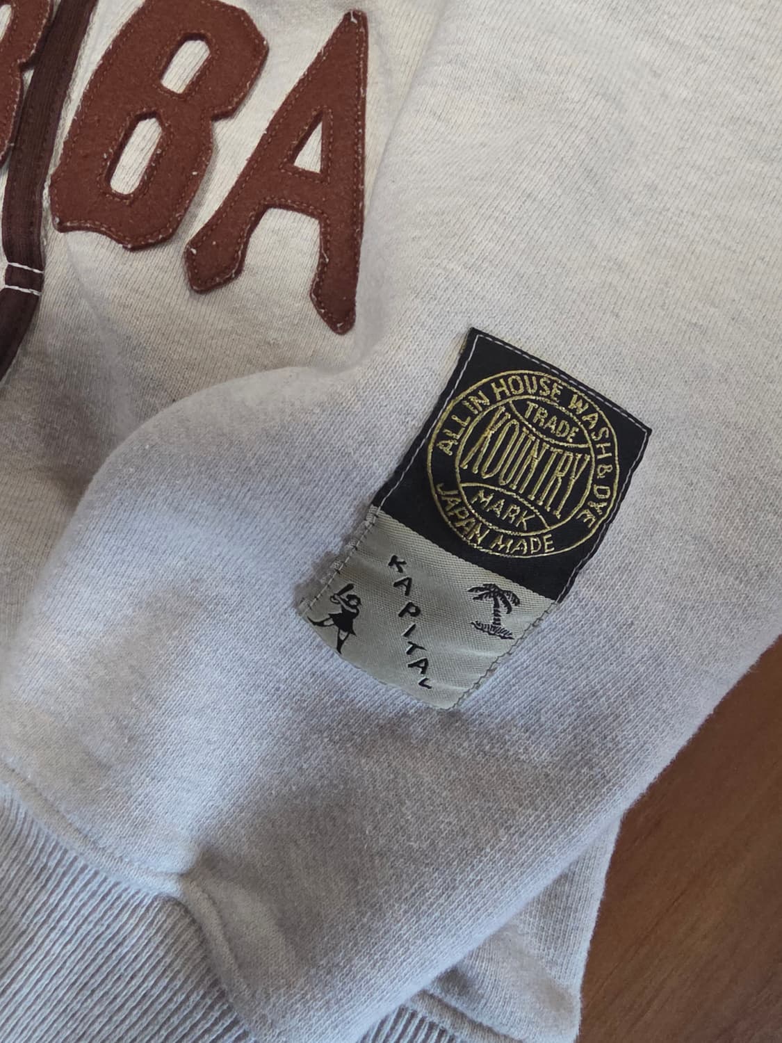 캐피탈 헨리 베이스볼 스웻셔츠 사이즈 2 상품이미지2