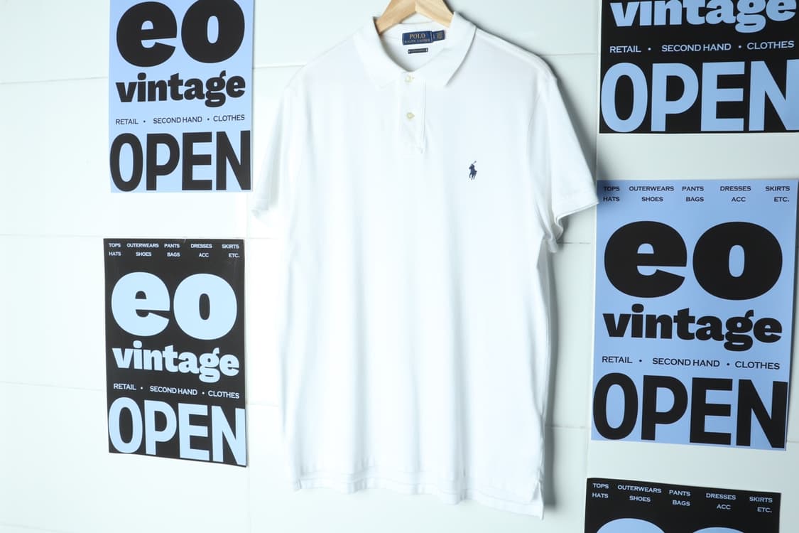 (L-2XL) 폴로 랄프로렌 반팔 카라 티셔츠 USA 화이트-H30552 상품이미지2