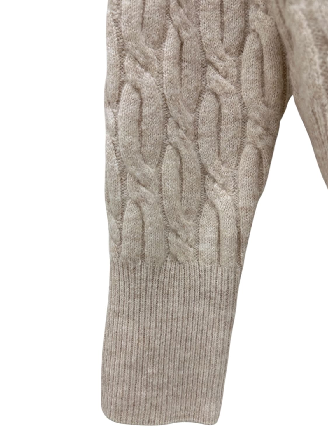 폴로 꽈배기 가디건 오트밀 (여성XL) 상품이미지4