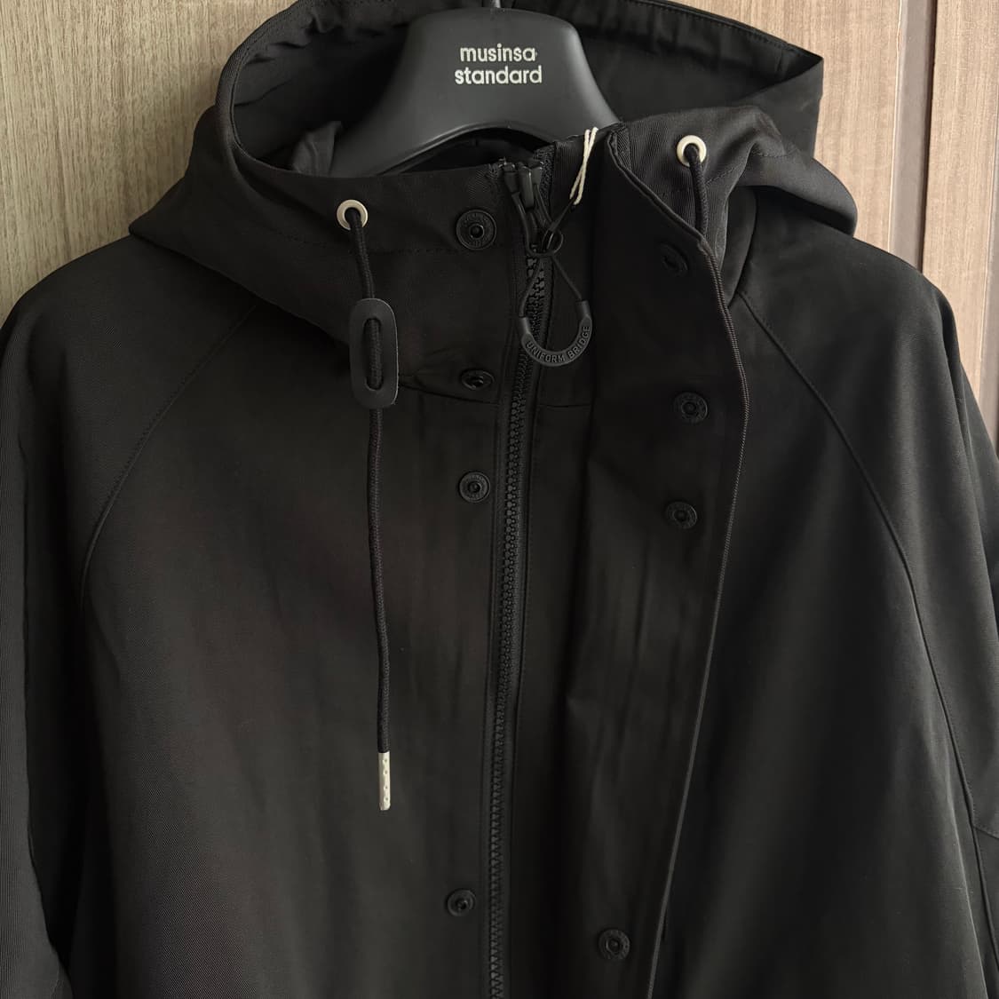 새상품(L)유니폼브릿지 캐주얼 후디드 파카 블랙 상품이미지2