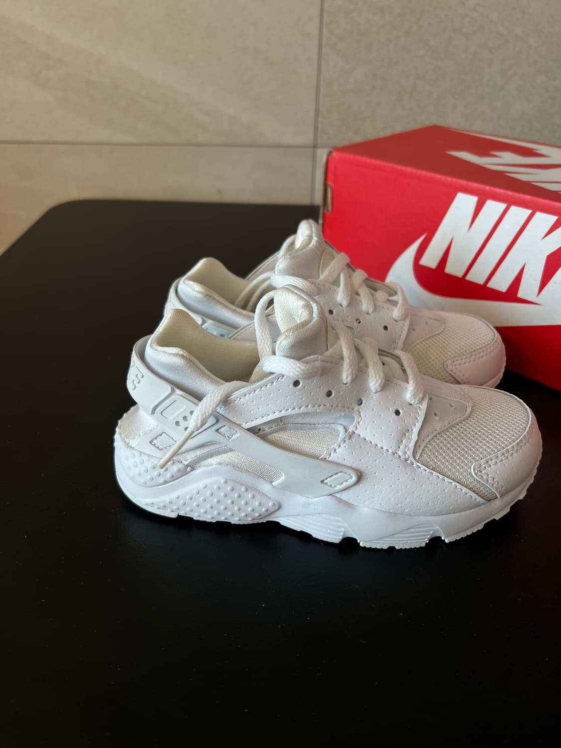 [170mm] 나이키 키즈 허라취 런 (올화이트) 상품이미지4