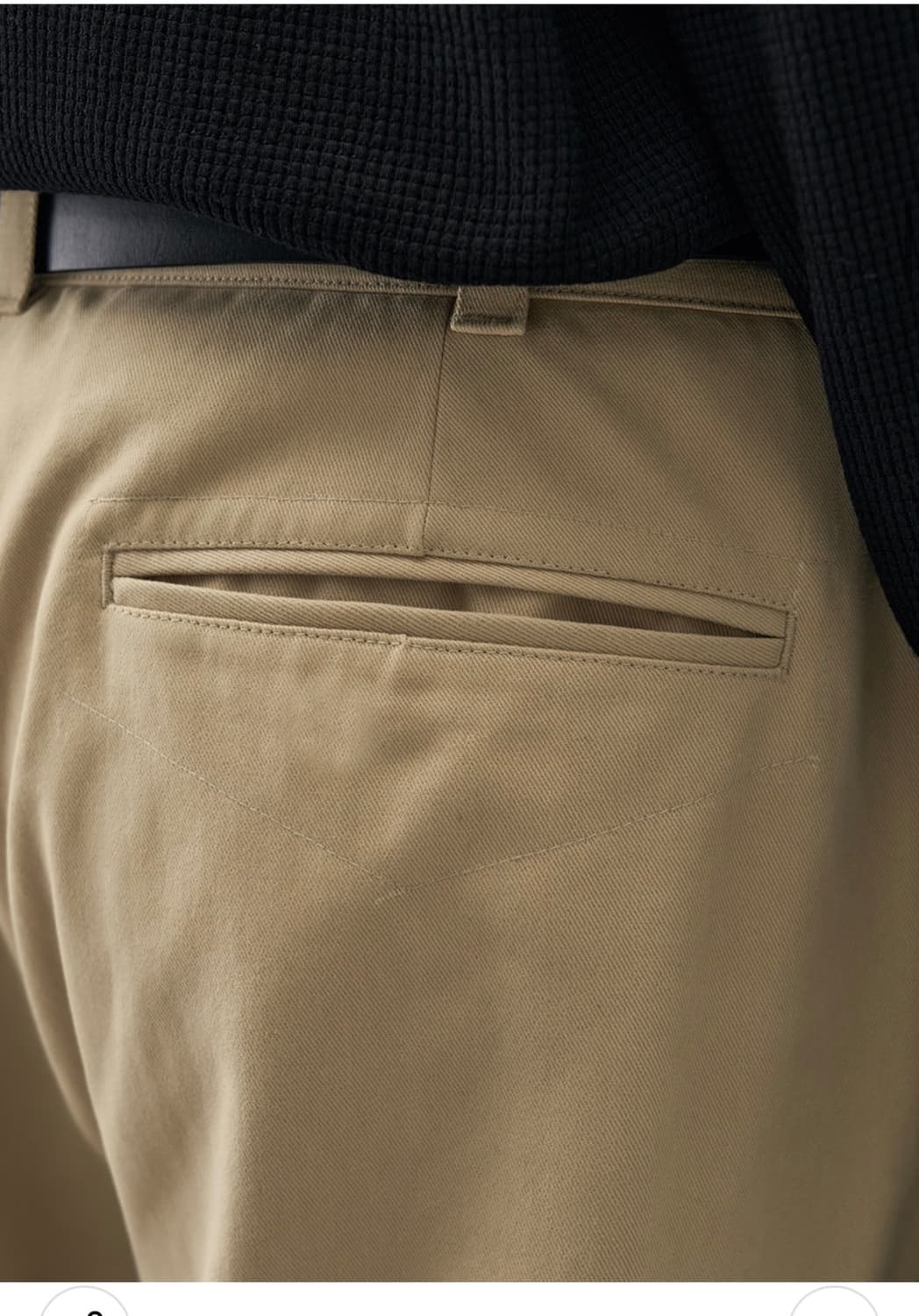 (새상품)(L) [패션플래닛X드로우핏] 세미 와이드 치노 팬츠 BEIGE 상품이미지8