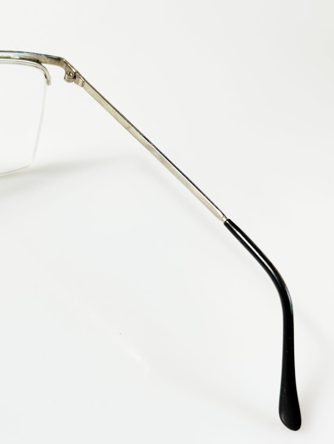 90s 미국제 빅스퀘어 하프림 프레임 빈티지 안경 상품이미지6