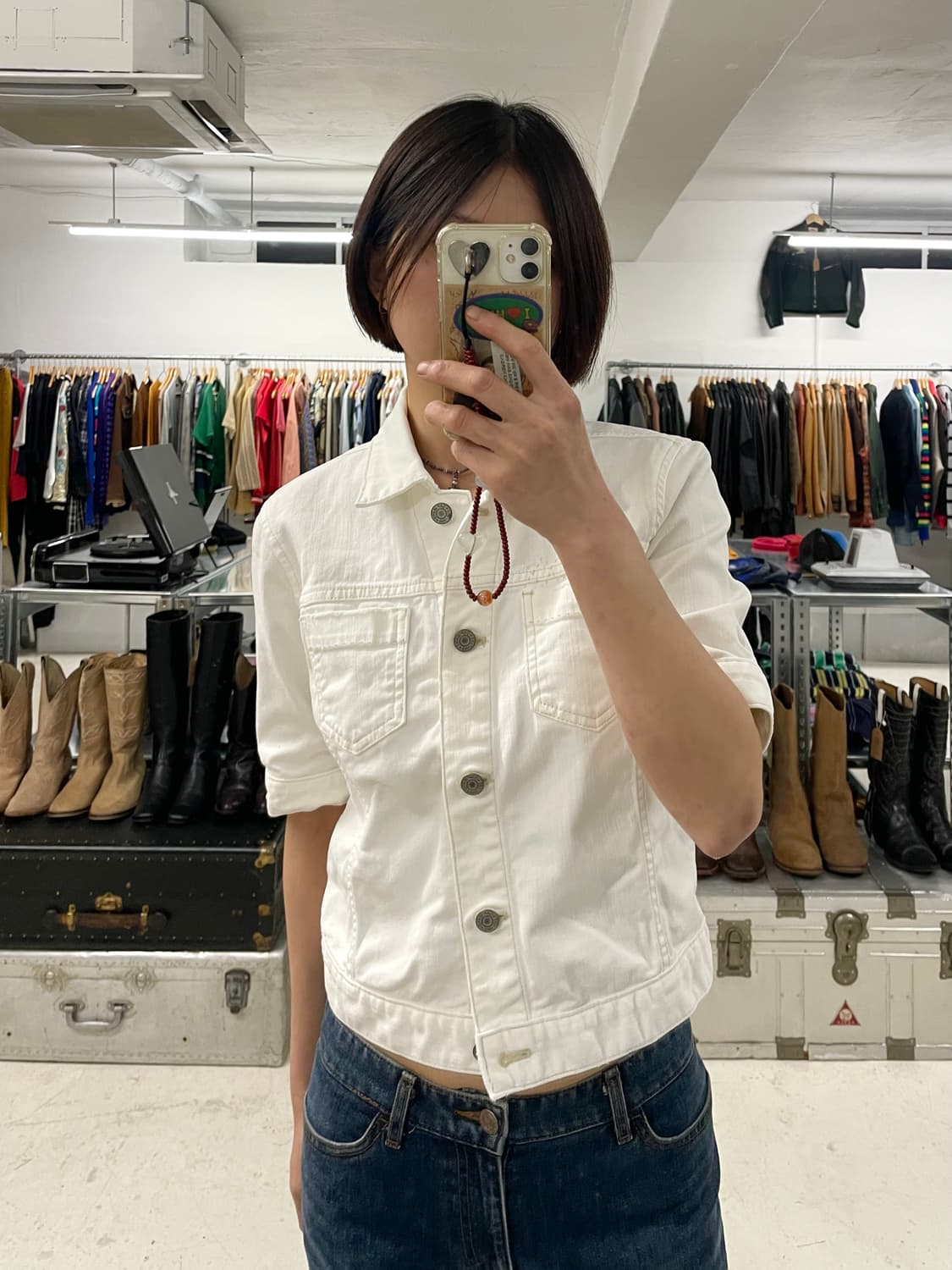 GAP denim jacket 올드 갭 반팔 데님 자켓 상품이미지2