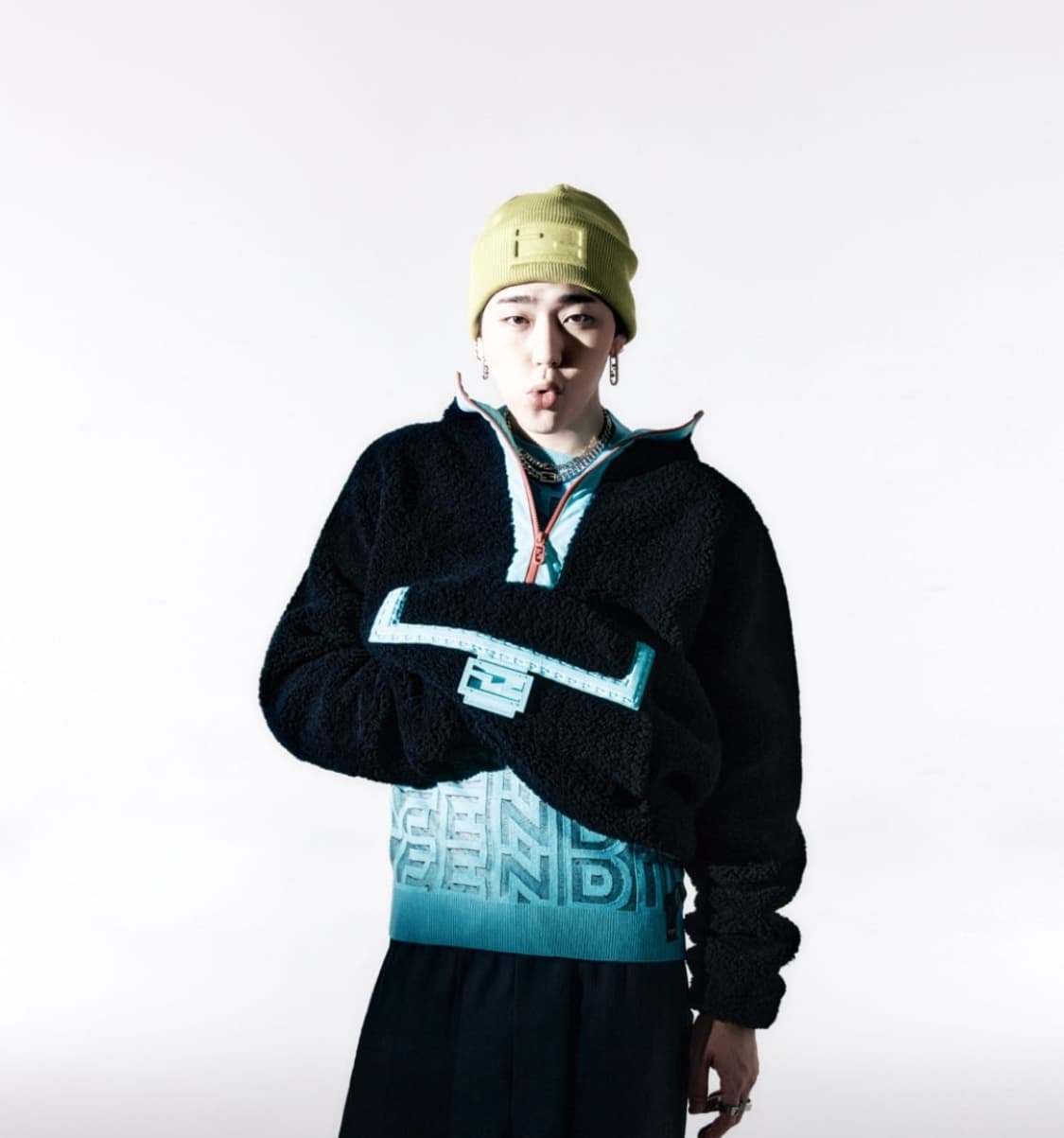 화제의 팬션쇼 메인 정품팬디&티파니 콜라보 테디베어집업 자켓 55-66 상품이미지1