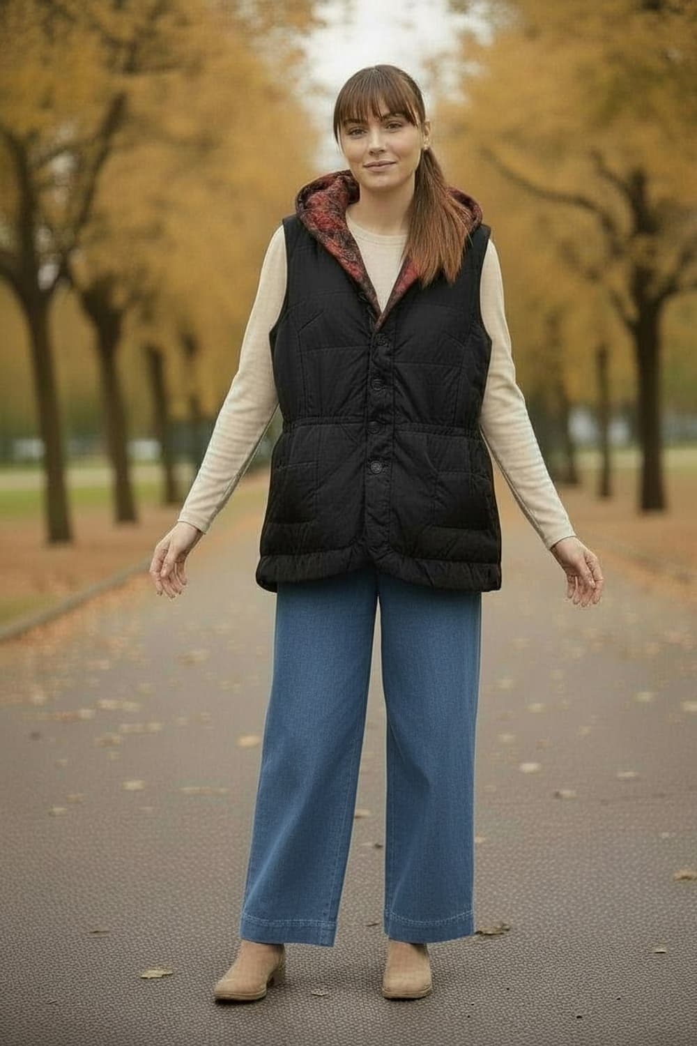 오일릴리 조끼 상품이미지2