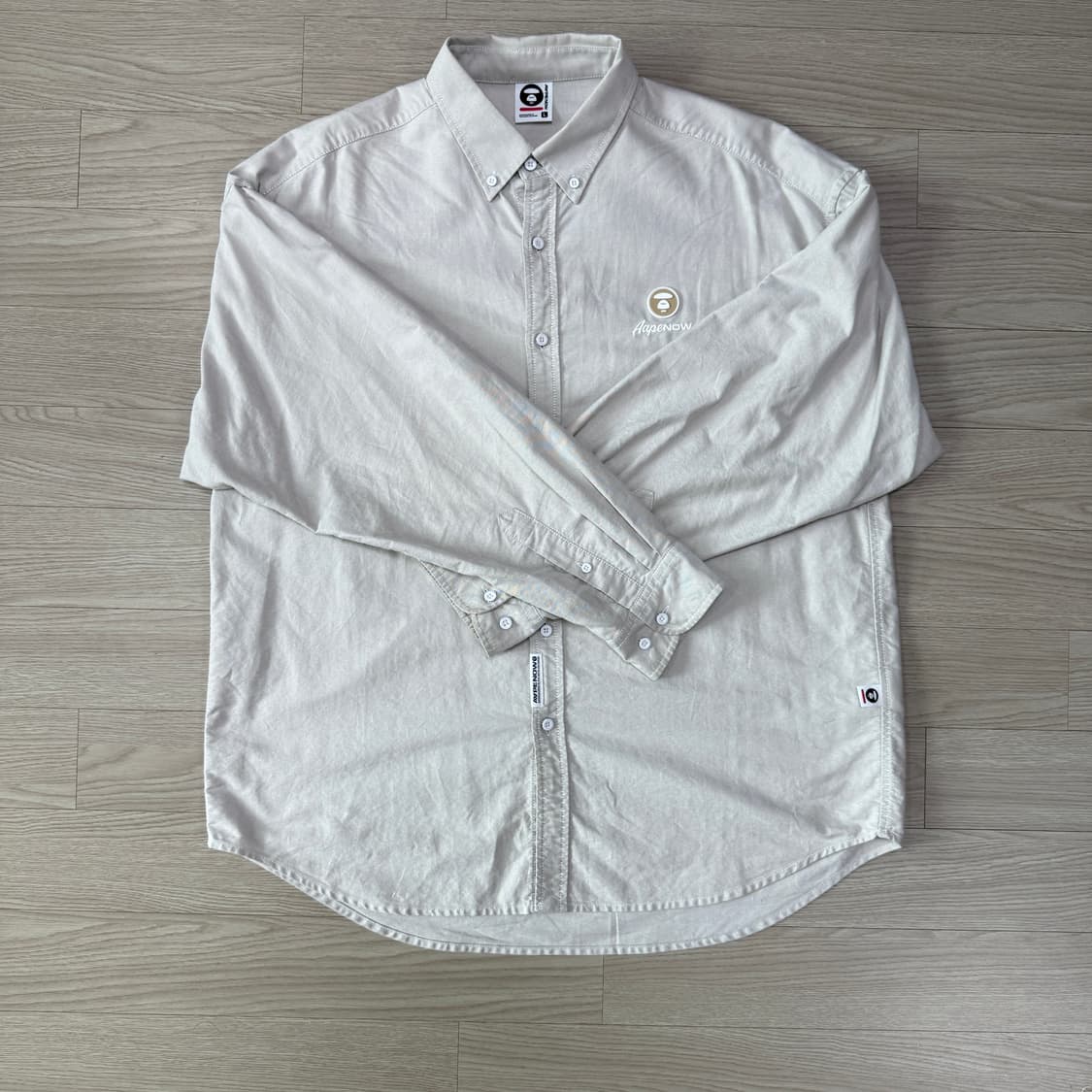 에이프 AAPE 베이지 셔츠 L 상품이미지1