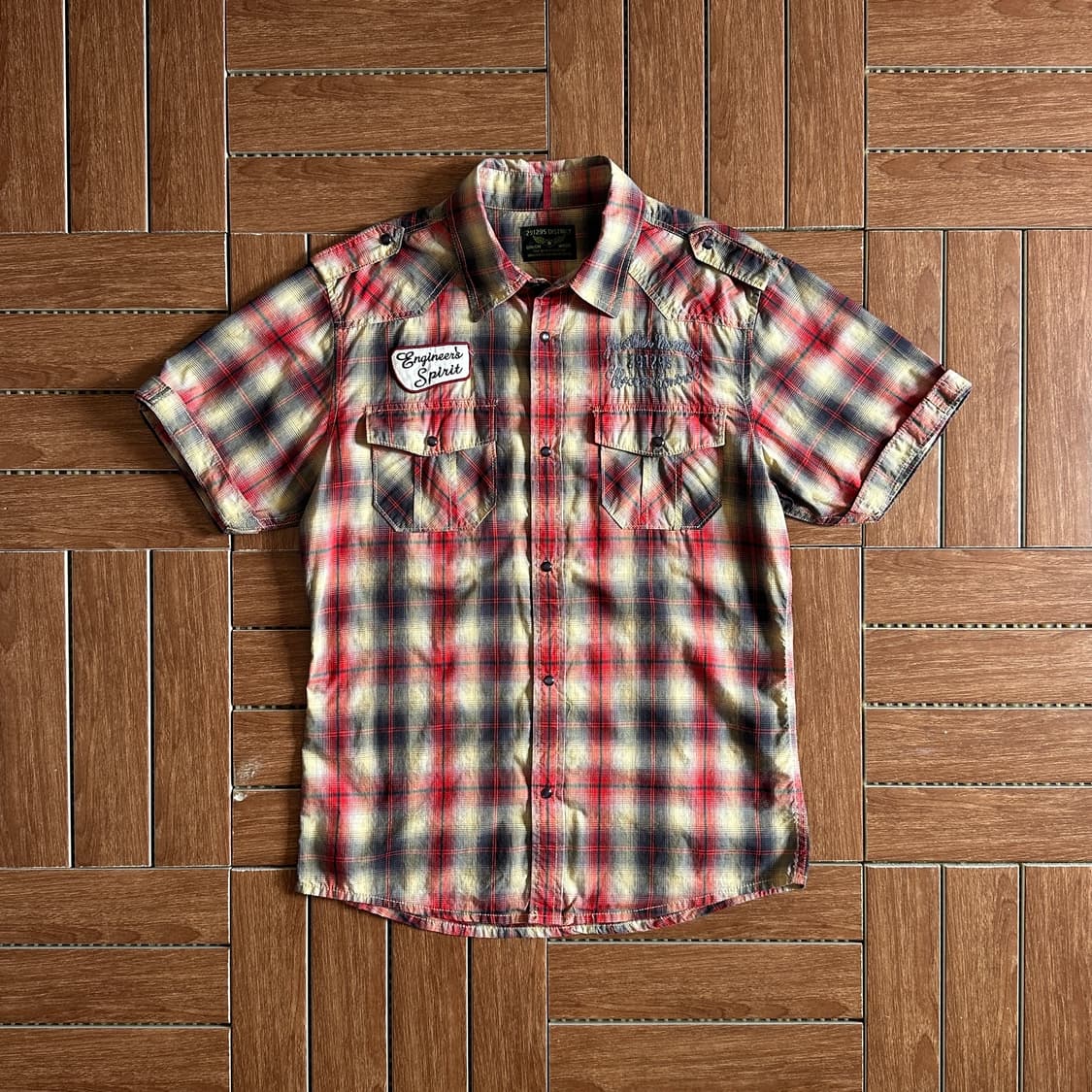 291295=HOMME check western 1/2 shirts 상품이미지1