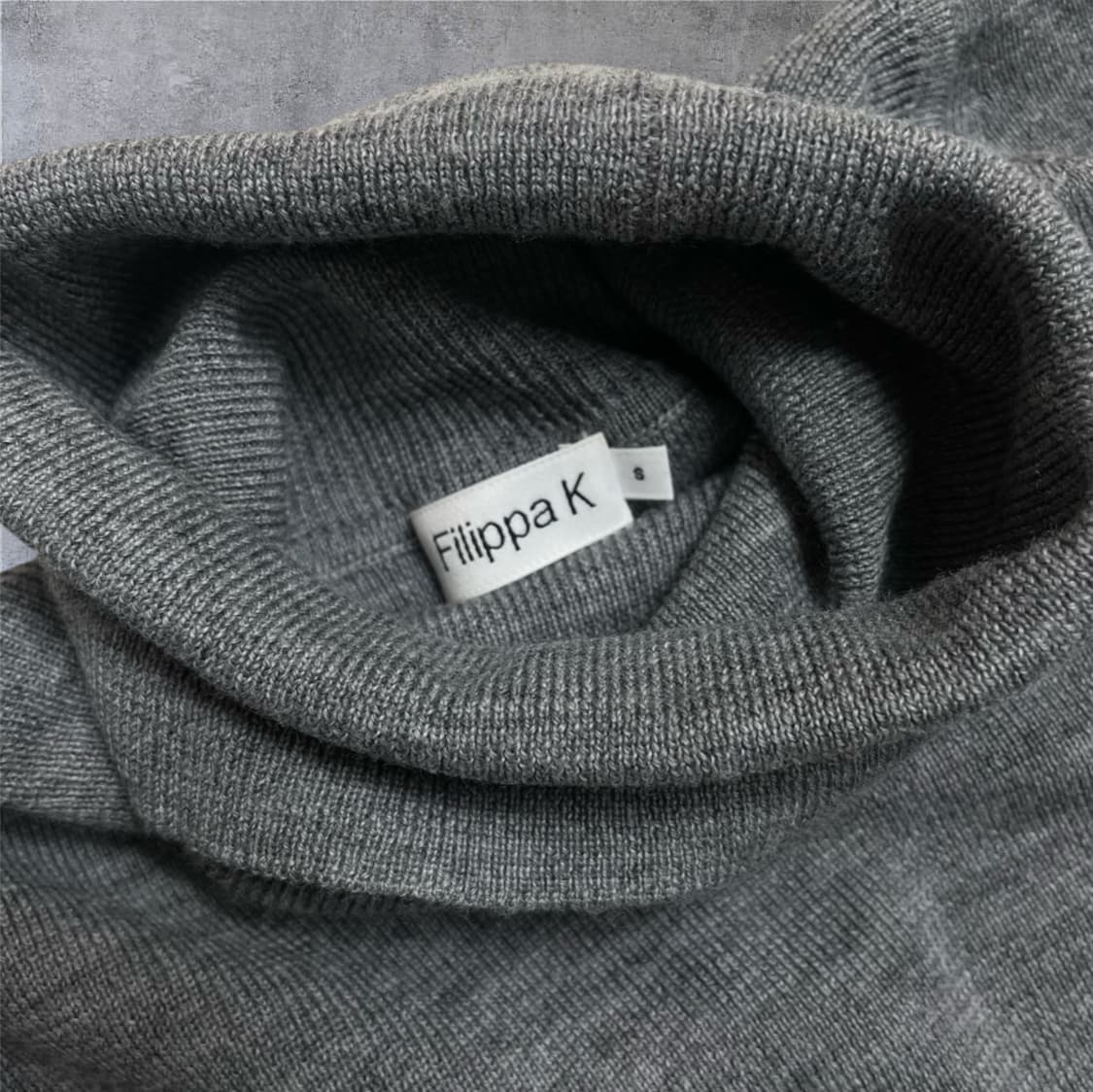 필리파케이 Filippa k 그레이 울 터틀넥 반팔 니트 S 상품이미지2