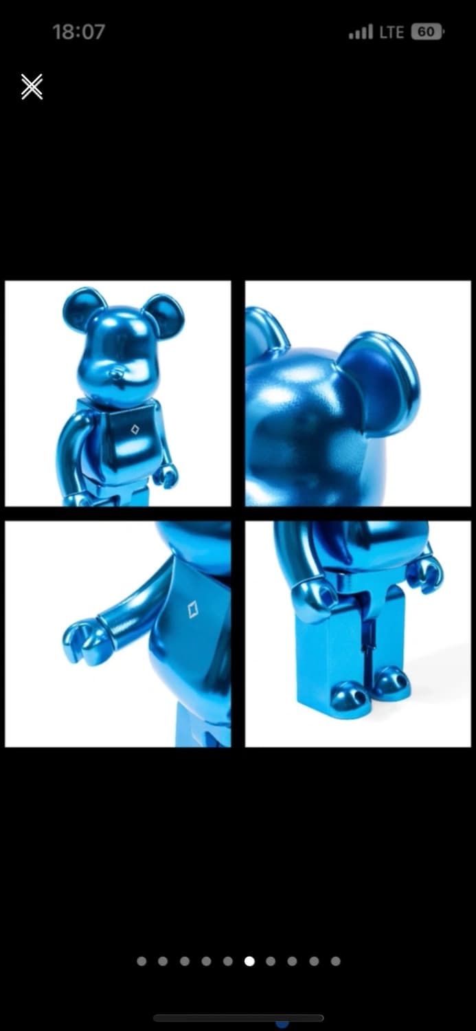 베어브릭X헬리녹스 사이언블루 400% [전 세계 50개 한정] 상품이미지6