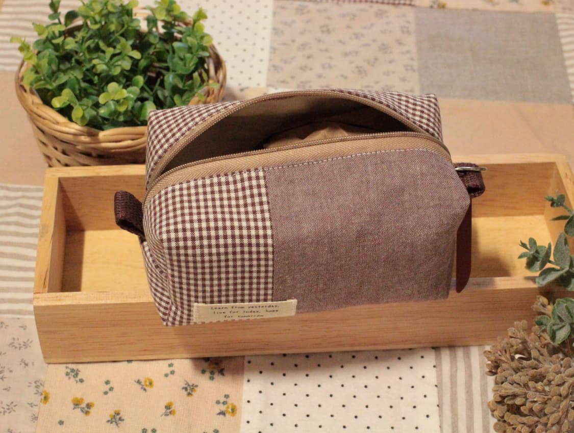 핸드메이드 브라운 미니 파우치 상품이미지5