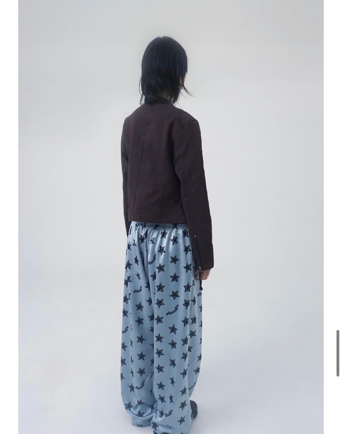 라라미미 Washed biker jacket brown 자켓 상품이미지2