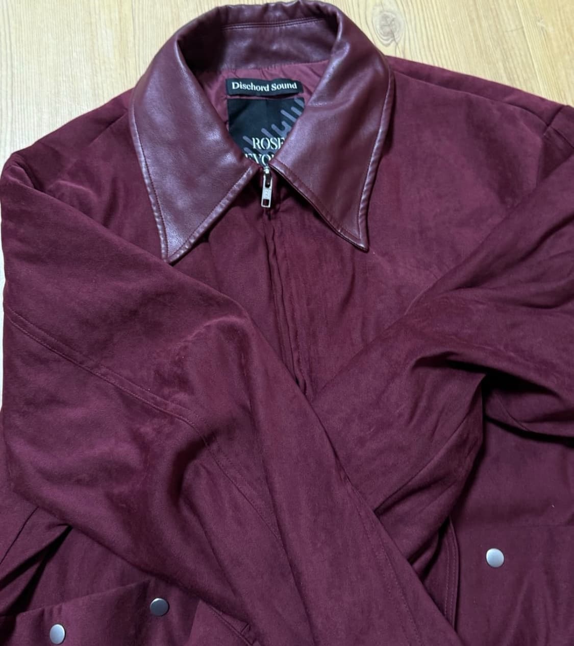 디스코드사운드 버건디 레니 블루종 자켓 상품이미지2