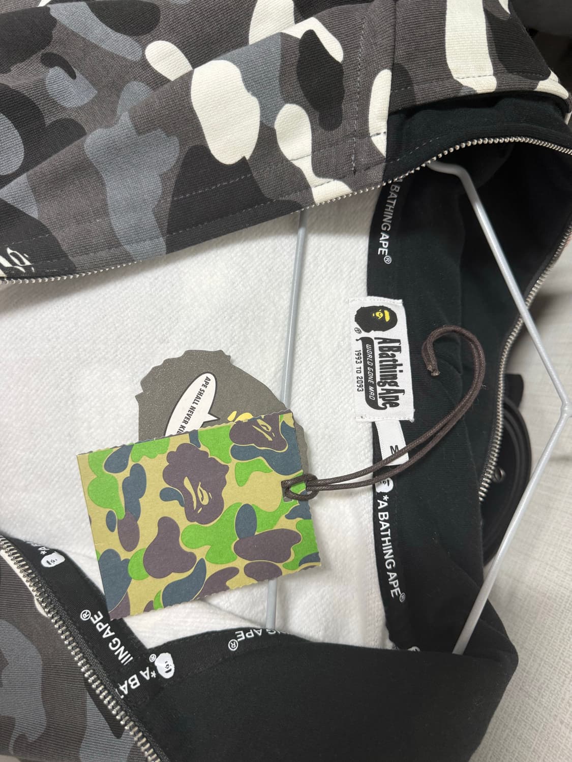 베이프 더블 샤크 후드집업 새상품 M 상품이미지2