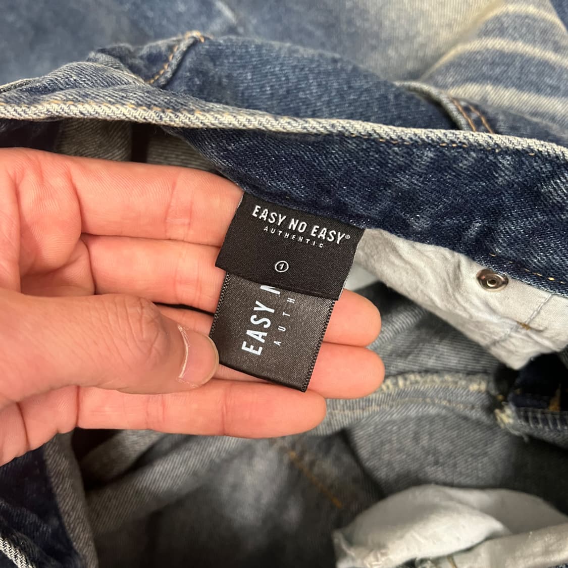 이지노이지 버뮤다 데님 팬츠 반바지 1사이즈 상품이미지4