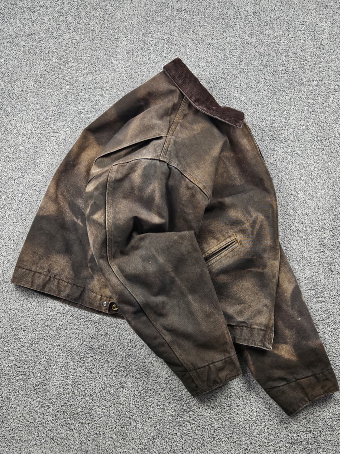 칼하트 다잉 워시드 커스텀 디트로이트 워크 자켓 (본문참조)/ 10320 상품이미지4