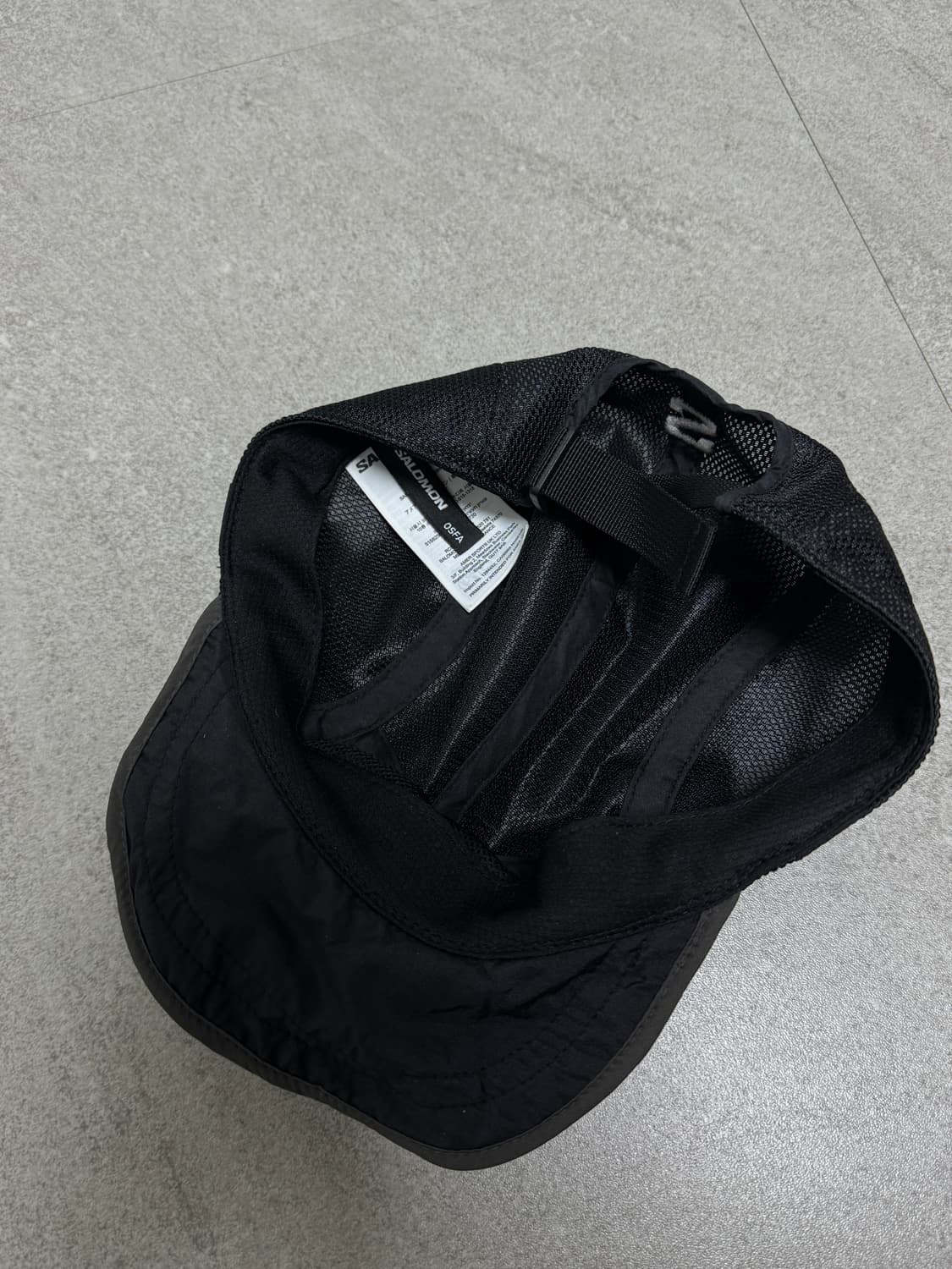 살로몬 블랙 러닝캡 OSFA 상품이미지2