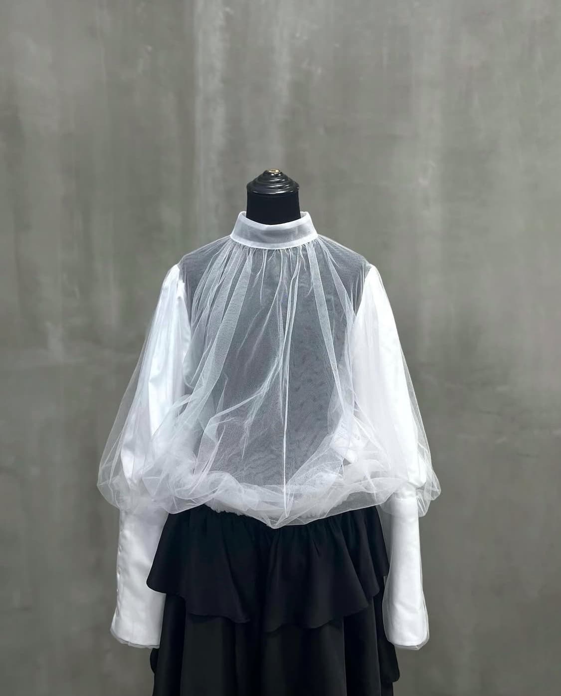 느와 케이 니노미야 튤 블라우스 상품이미지5