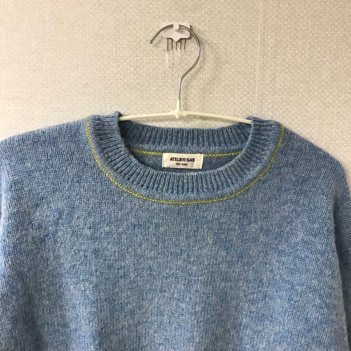 ATELIER SAB blue knit 블루 라운드 니트 상품이미지2