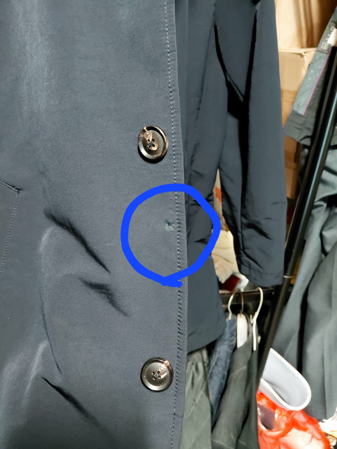 [갤럭시]라이프스타일 패딩 인 퀄팅 트렌치코트100사이즈 상품이미지9