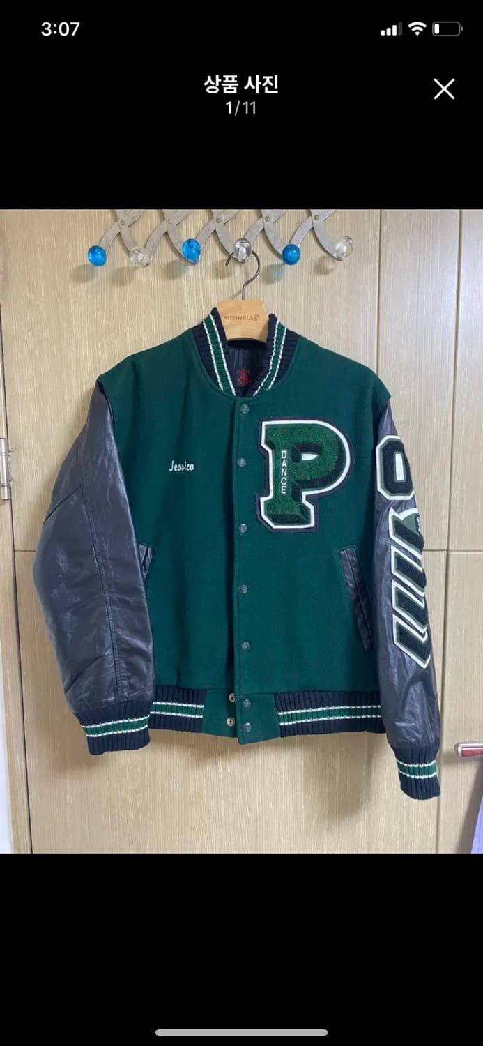 [JG APPAREL] 울레더 바시티 자켓 S사이즈 MADE IN USA 상품이미지1