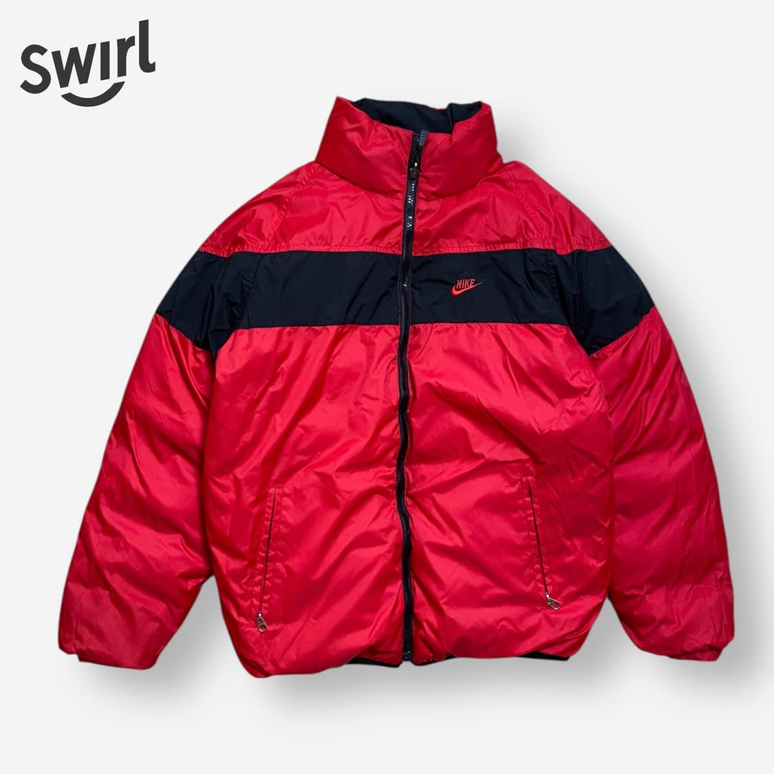 🌊Nike 리버시블 패딩 (블랙/레드) 상품이미지7