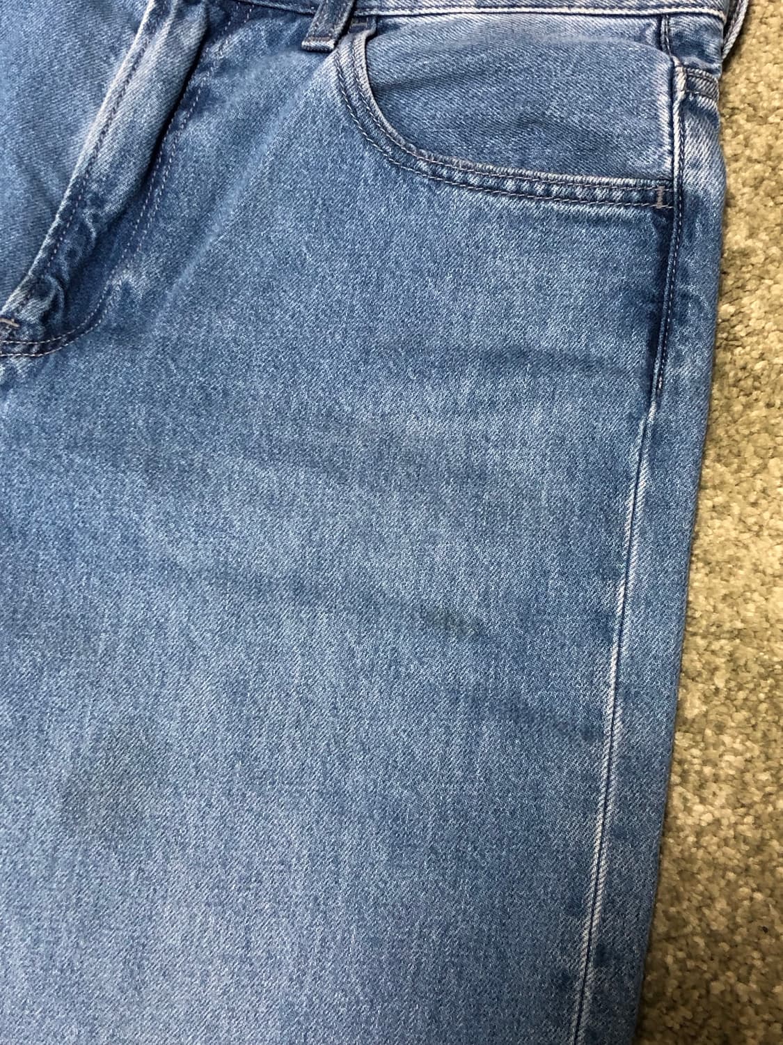 유니클로 와이드스트레이트진 64 BLUE 상품이미지6