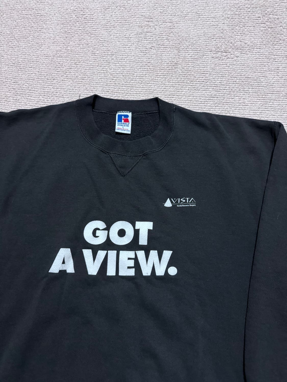 90s USA 러셀 애슬레틱 블랙 스웻셔츠 L 상품이미지2