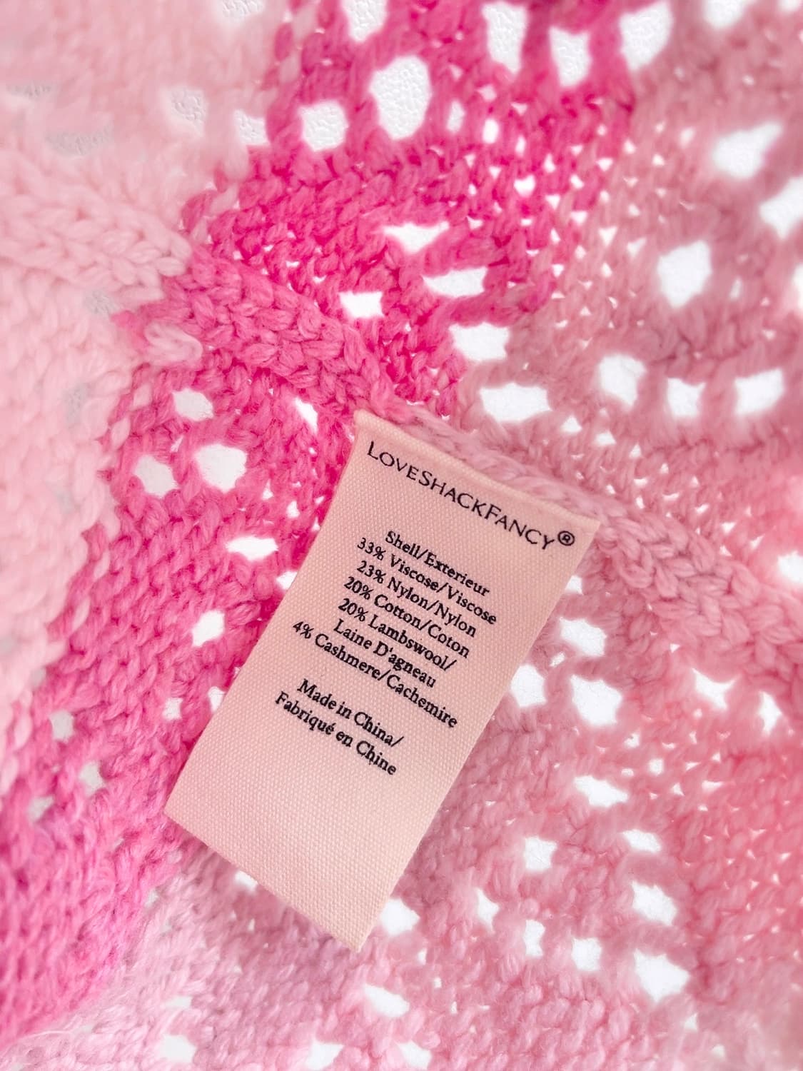 Love shack fancy 러브 쉑 팬시 펀칭 포인텔 니트 가디건 상품이미지9