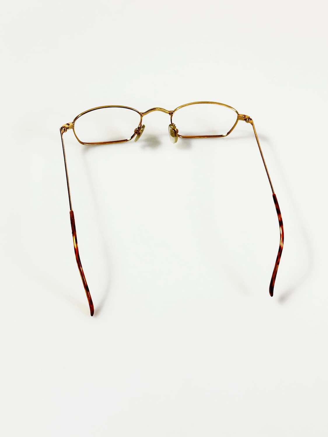 90s PASSION 골드 톨토즈 슬림 스퀘어 빈티지 안경 상품이미지5