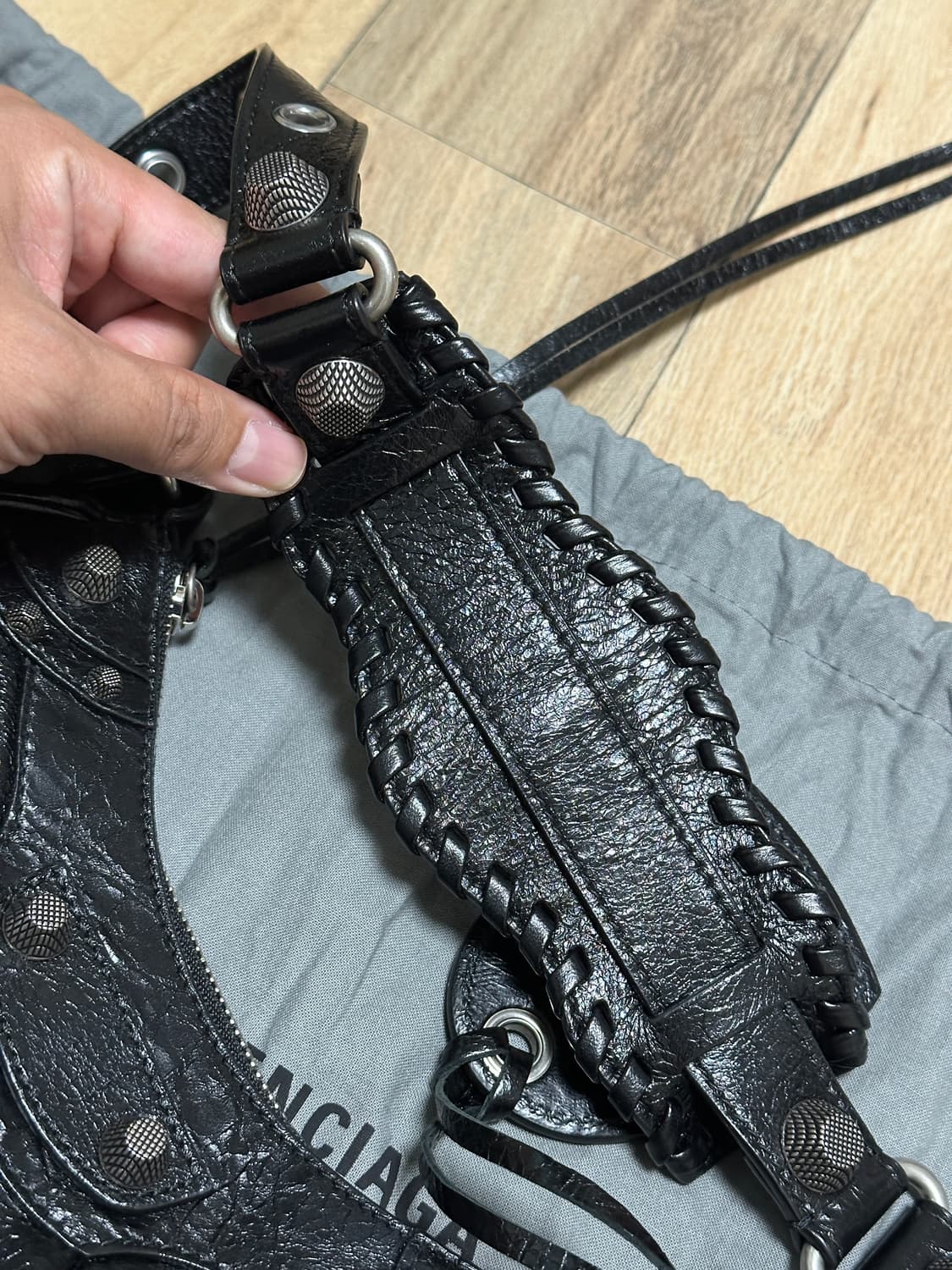 발렌시아가 르카골 XS 블랙 (카드 참, 이너백 포함) 상품이미지7