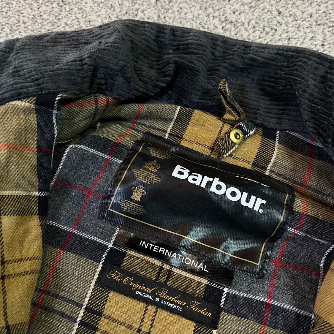 Barbour 바버 인터내셔널 왁스자켓 상품이미지6