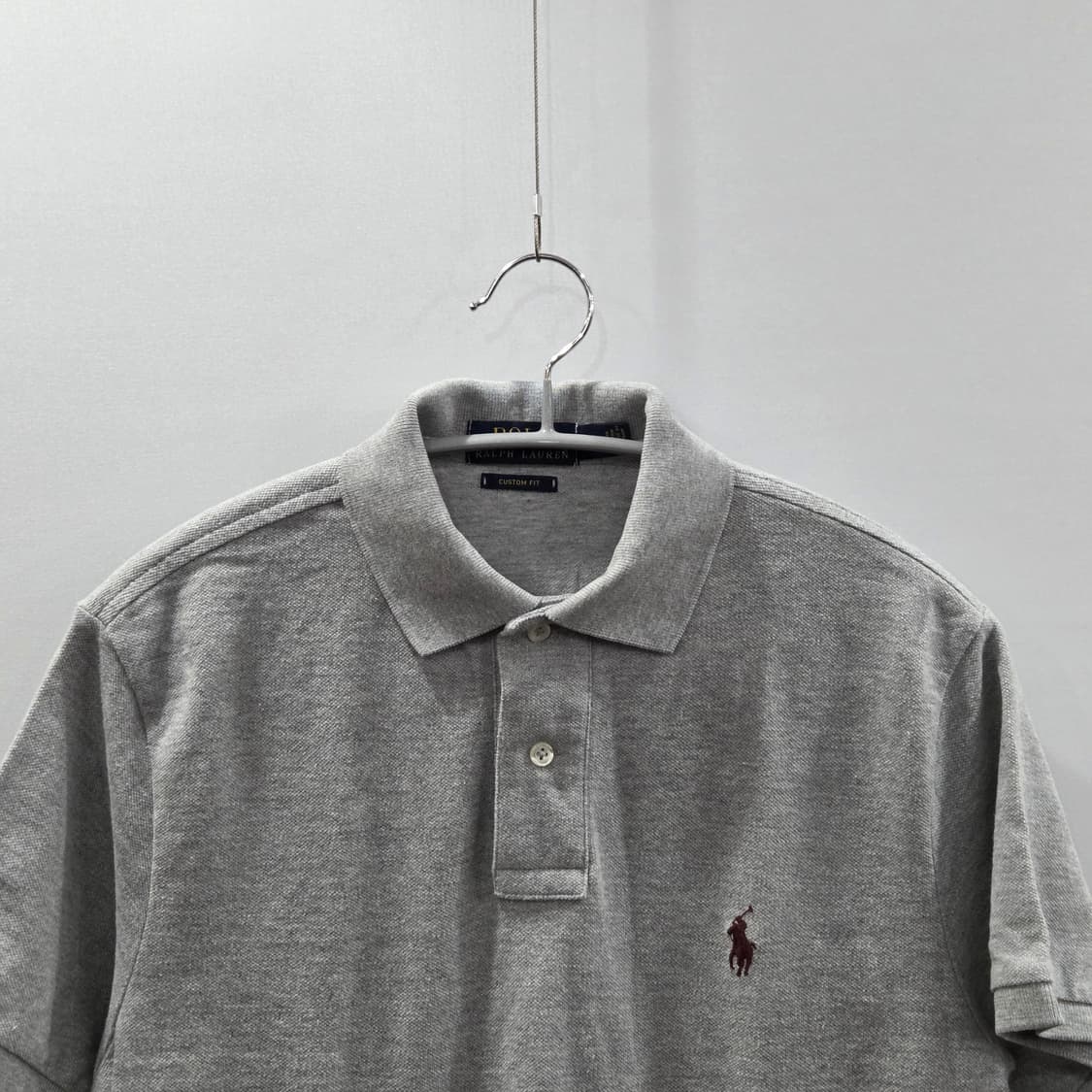 폴로랄프로렌 피케 카라 반팔티 그레이 S 상품이미지2