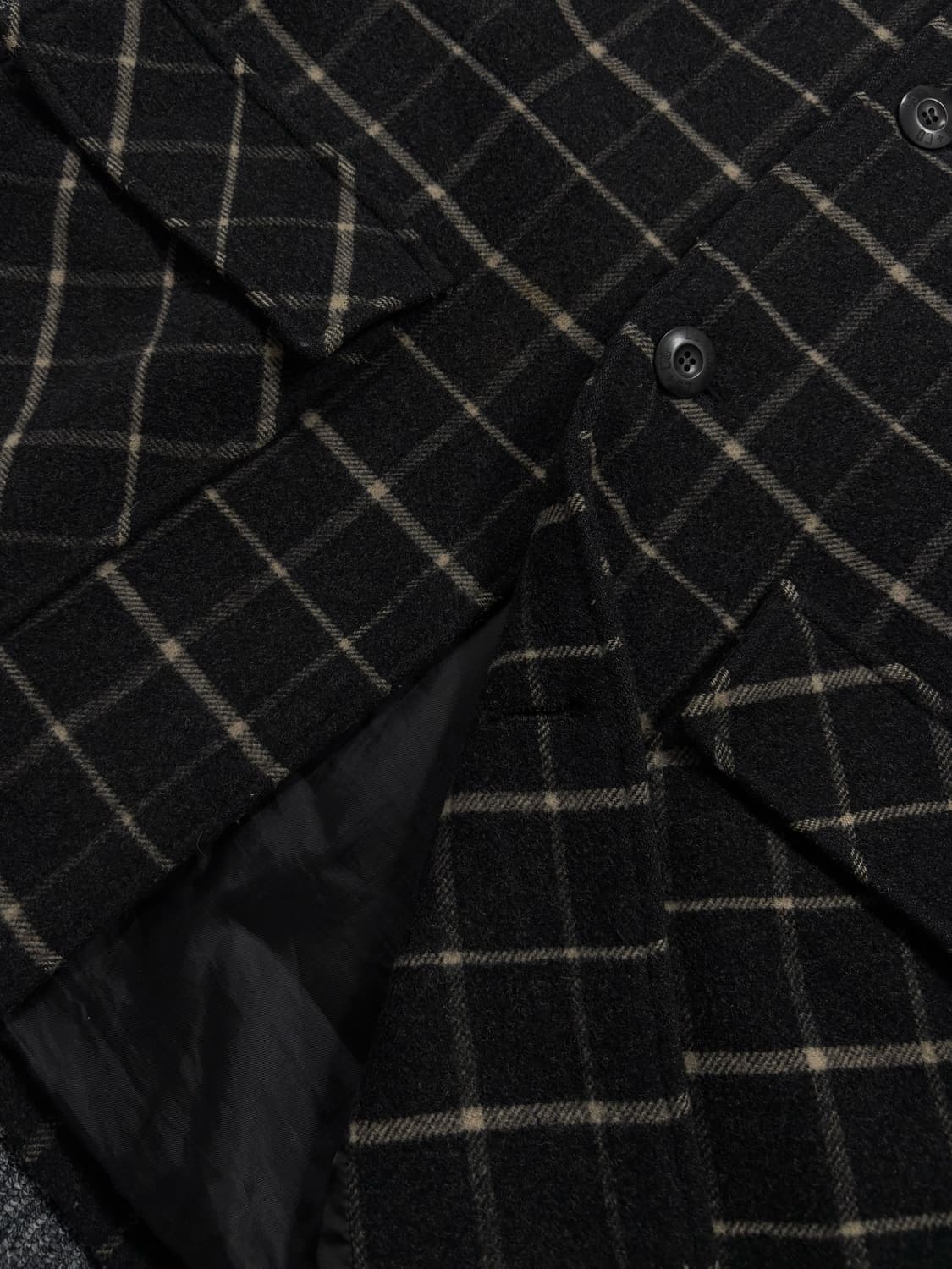 리바이스 체크 롱코트 상품이미지6