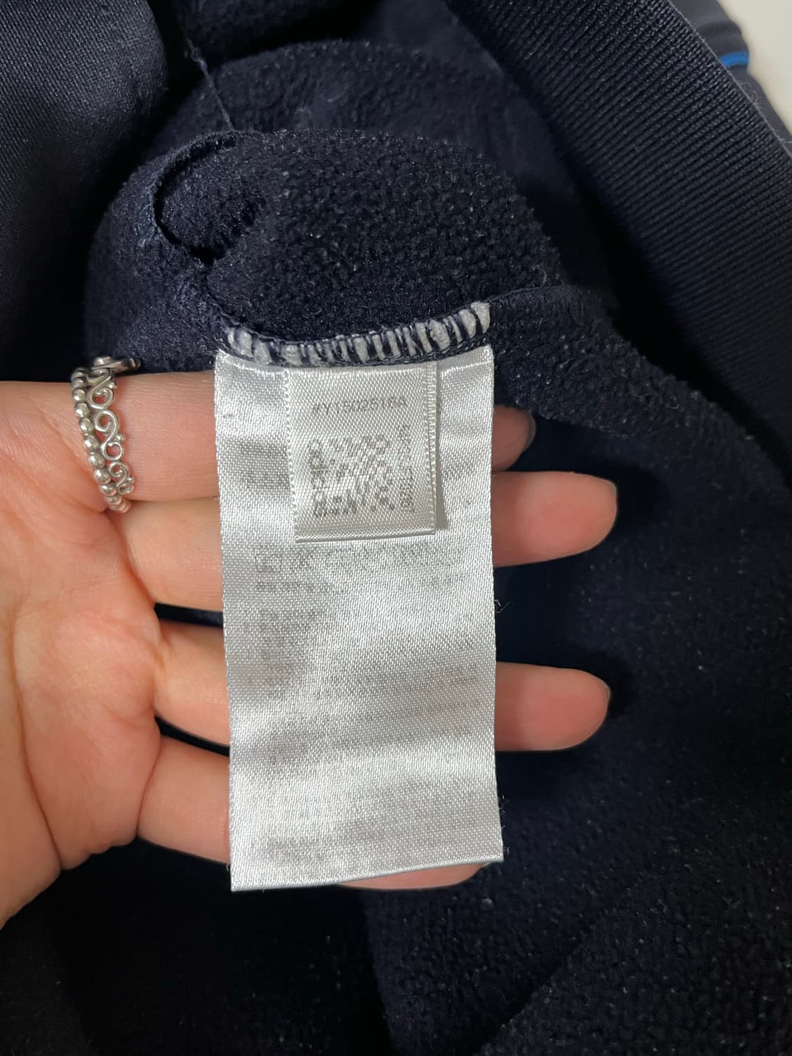 XL) 아디다스 마샬아츠 기모 트랙탑 네이비 상품이미지5