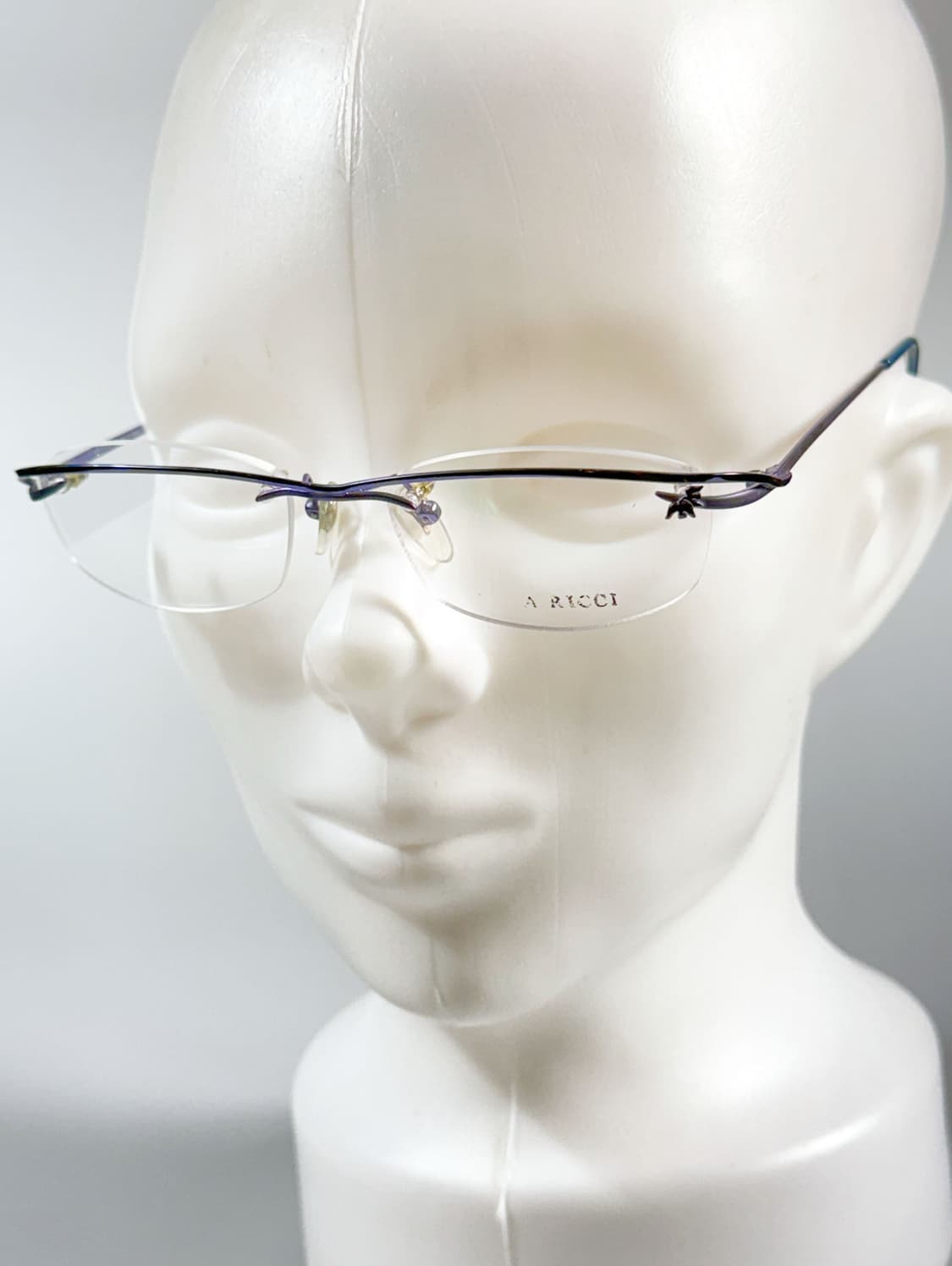 프랑스제 NINA RICCI 무테 플로럴 메탈 빈티지 안경 상품이미지9