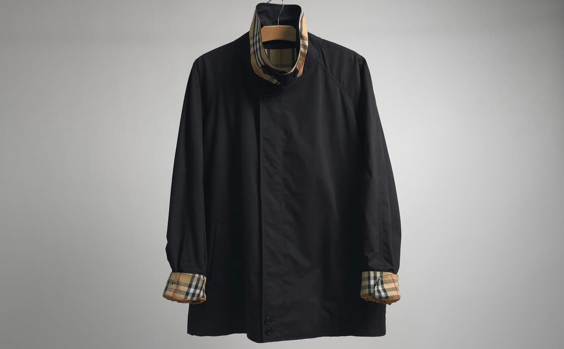 버버리 런던 정품 블랙 블루종 자켓 바람막이 해링턴 점퍼 105 110 상품이미지5